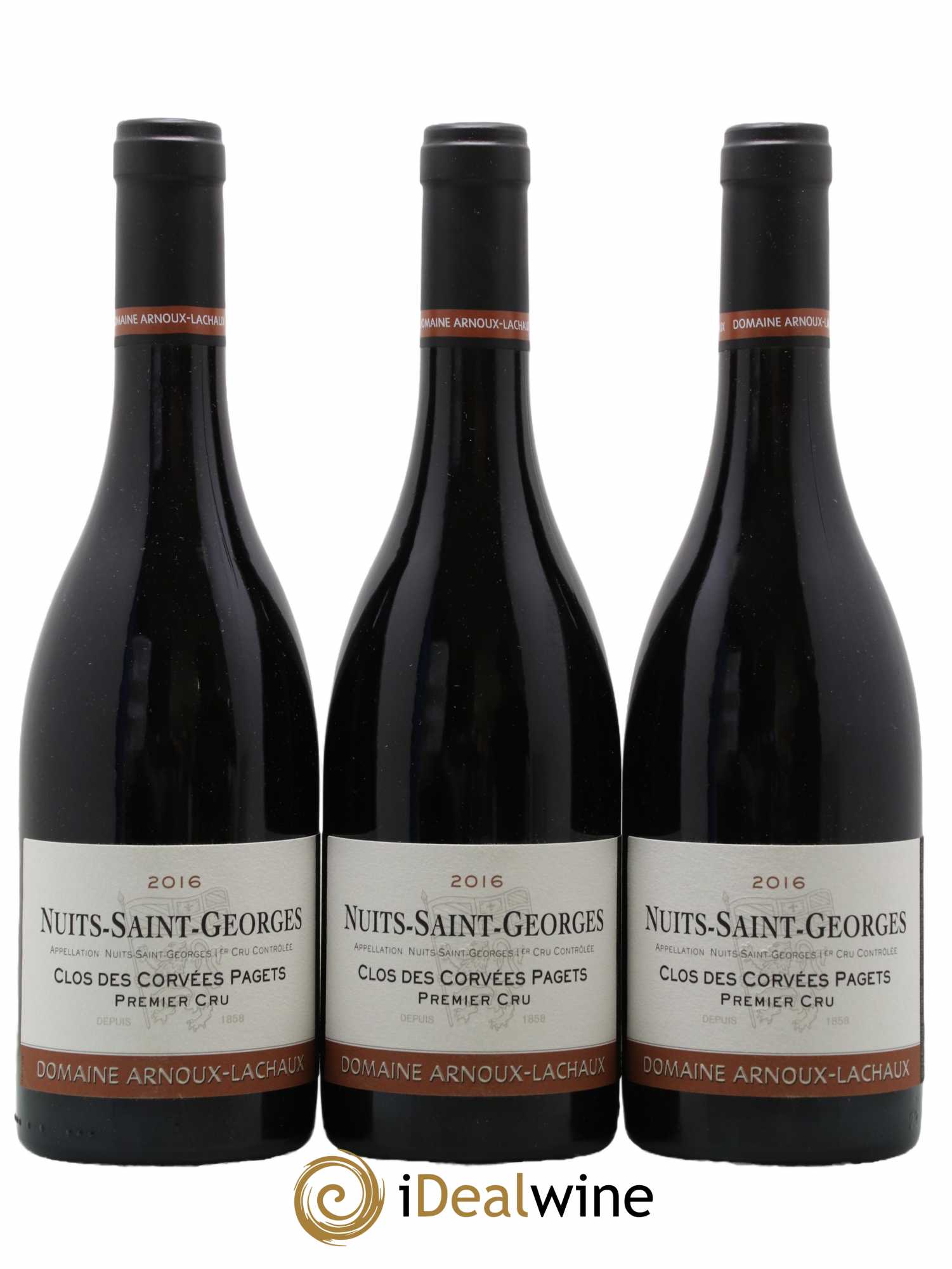 Nuits-Saint-Georges 1er Cru Clos des Corvées Pagets Arnoux-Lachaux (Domaine) 2016 - Lot de 3 bouteilles - 0