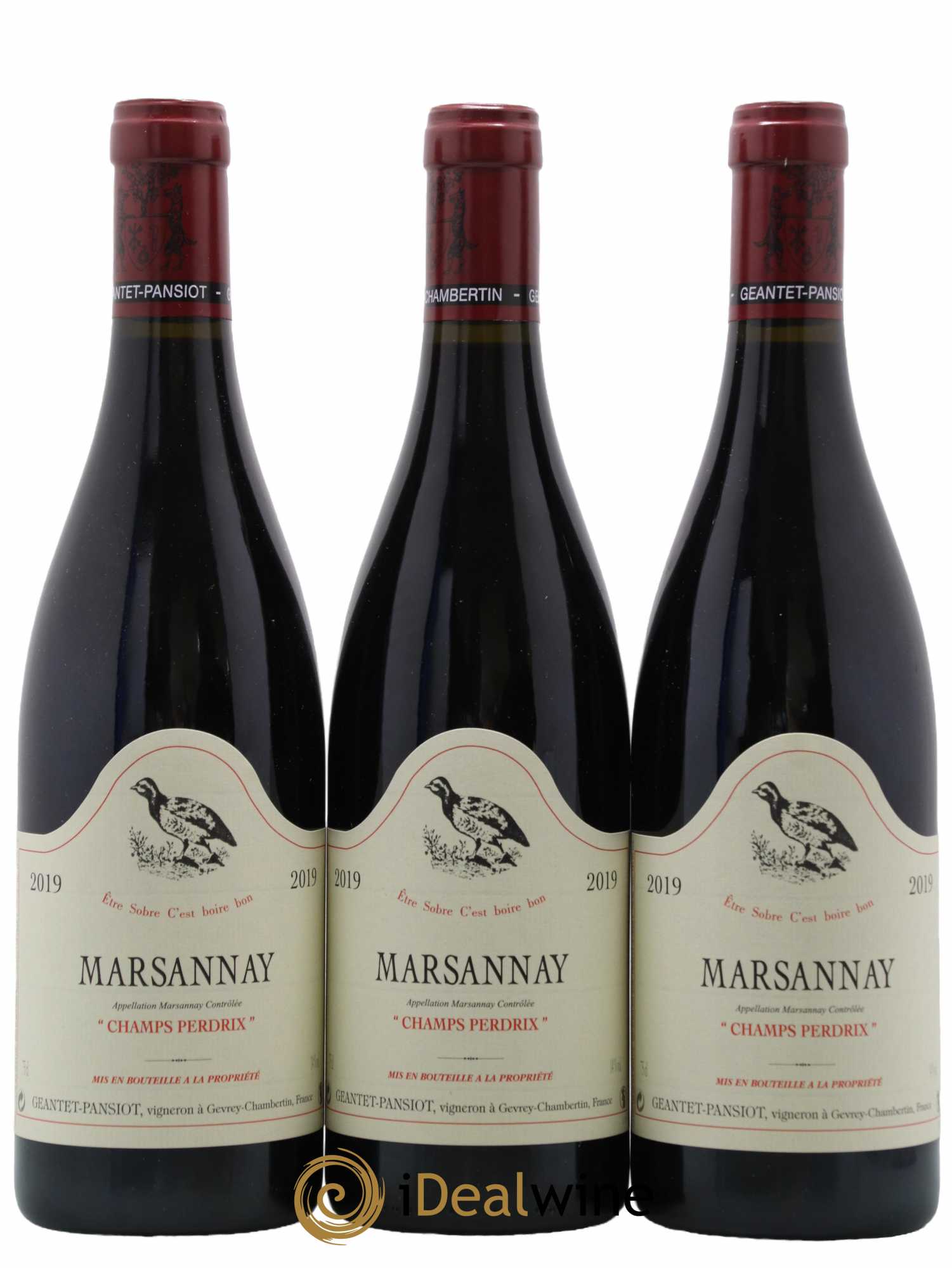 Marsannay Champs Perdrix Geantet-Pansiot 2019 - Lot de 3 bouteilles - 0