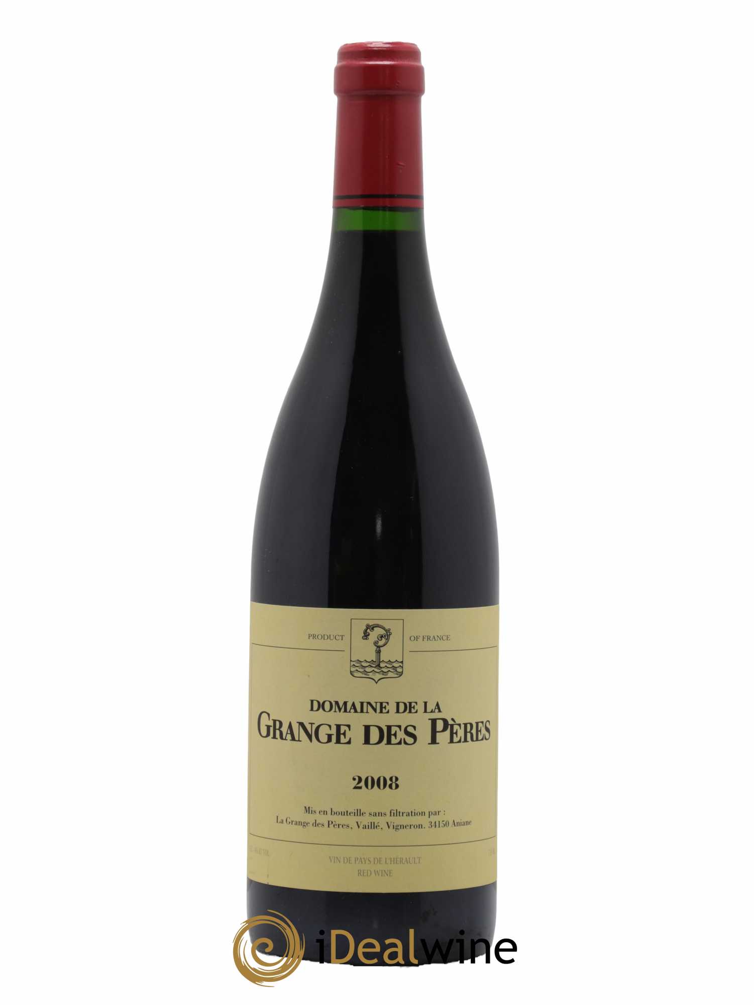 Pays d'Hérault Grange des Pères Laurent Vaillé 2008 - Lot de 1 bouteille - 0