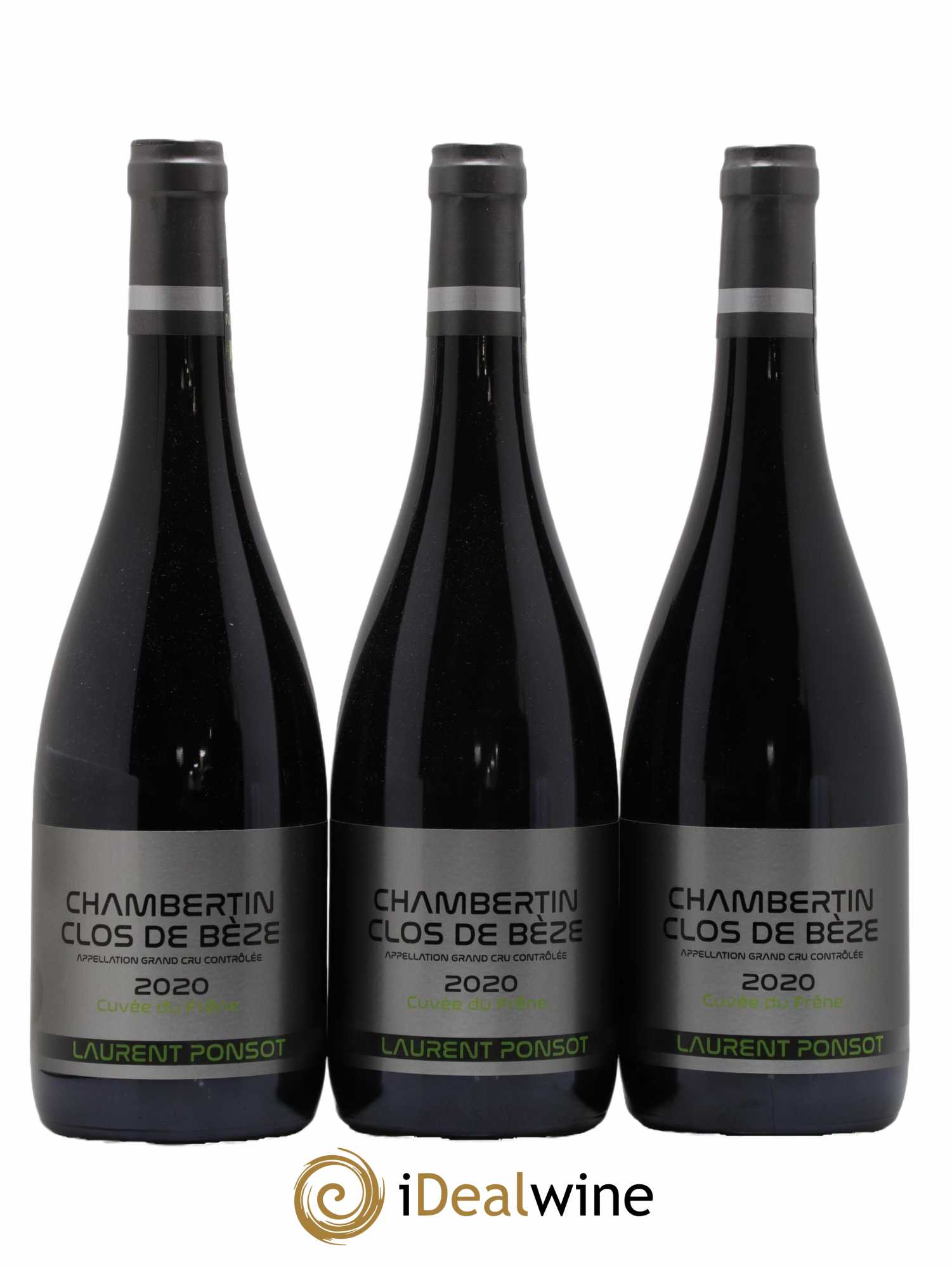 Chambertin Clos de Bèze Grand Cru Cuvée du Frêne Laurent Ponsot Cuvée du Frêne Laurent Ponsot 2020 - Lot of 3 bottles - 0