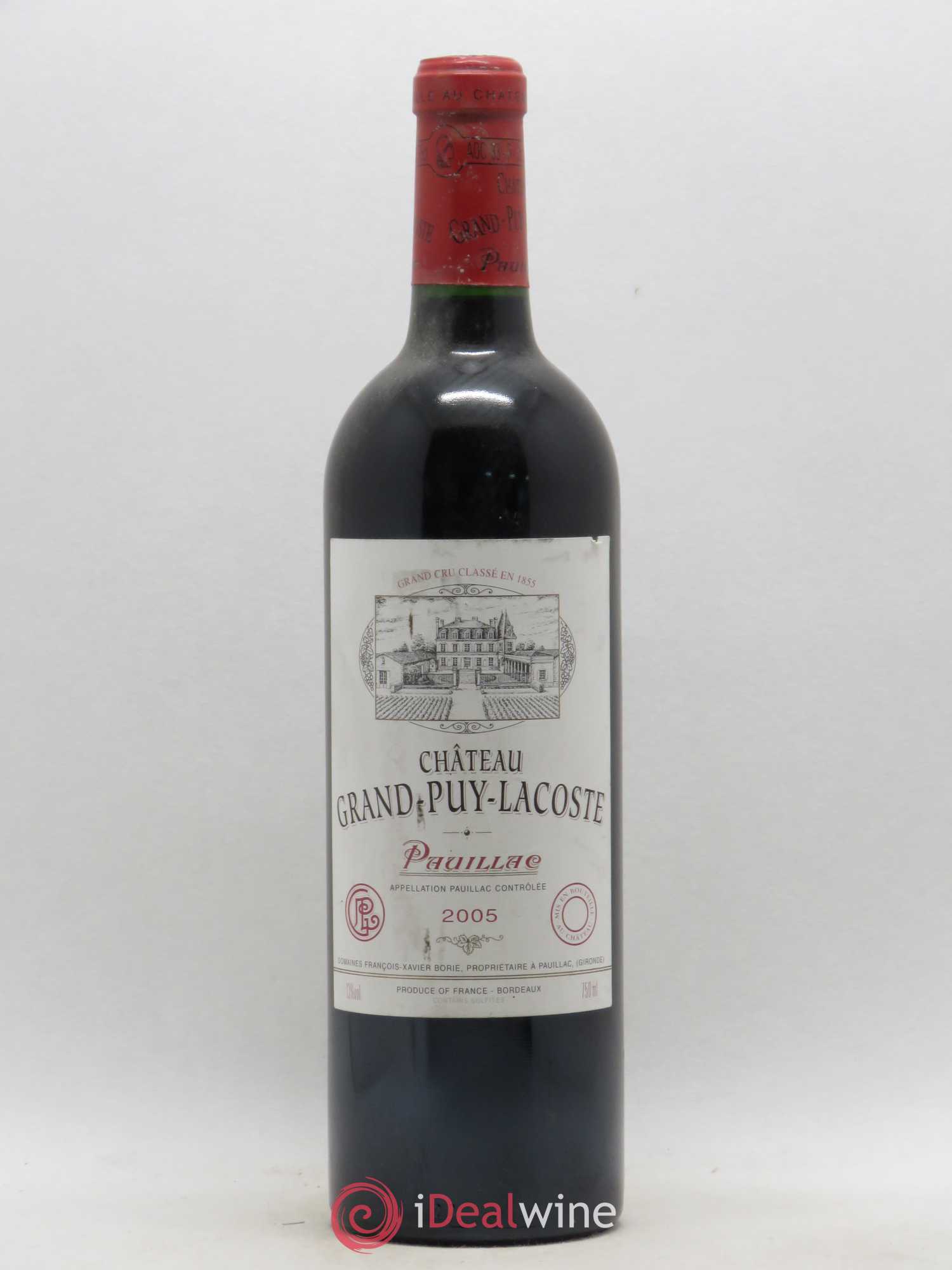 Château Grand Puy Lacoste 5ème Grand Cru Classé 2005 - Lot de 1 bouteille - 0