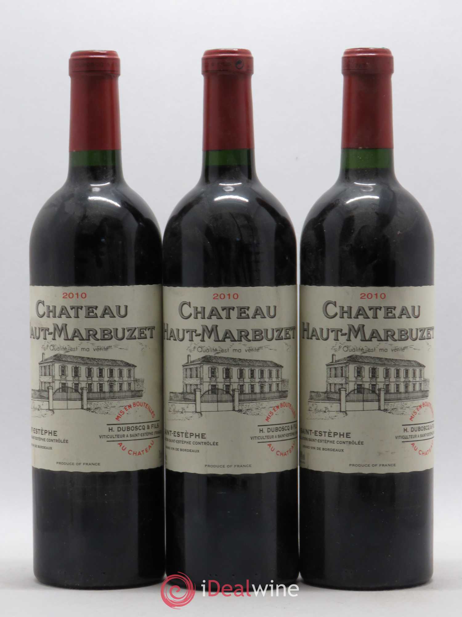 Château Haut Marbuzet 2010 - Lot de 5 bouteilles - 1