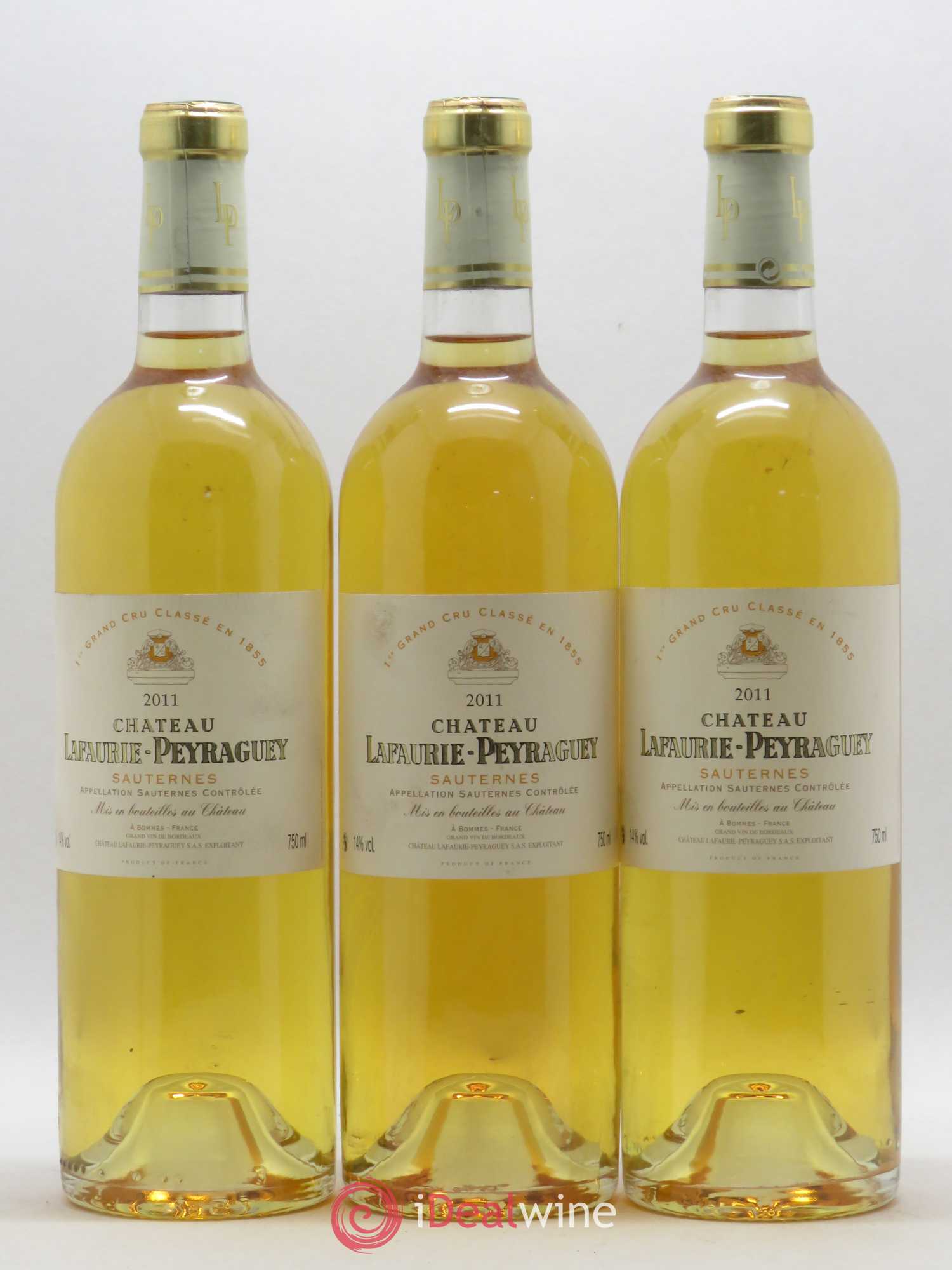 Château Lafaurie-Peyraguey 1er Grand Cru Classé 2011 - Lotto di 3 bottiglie - 0