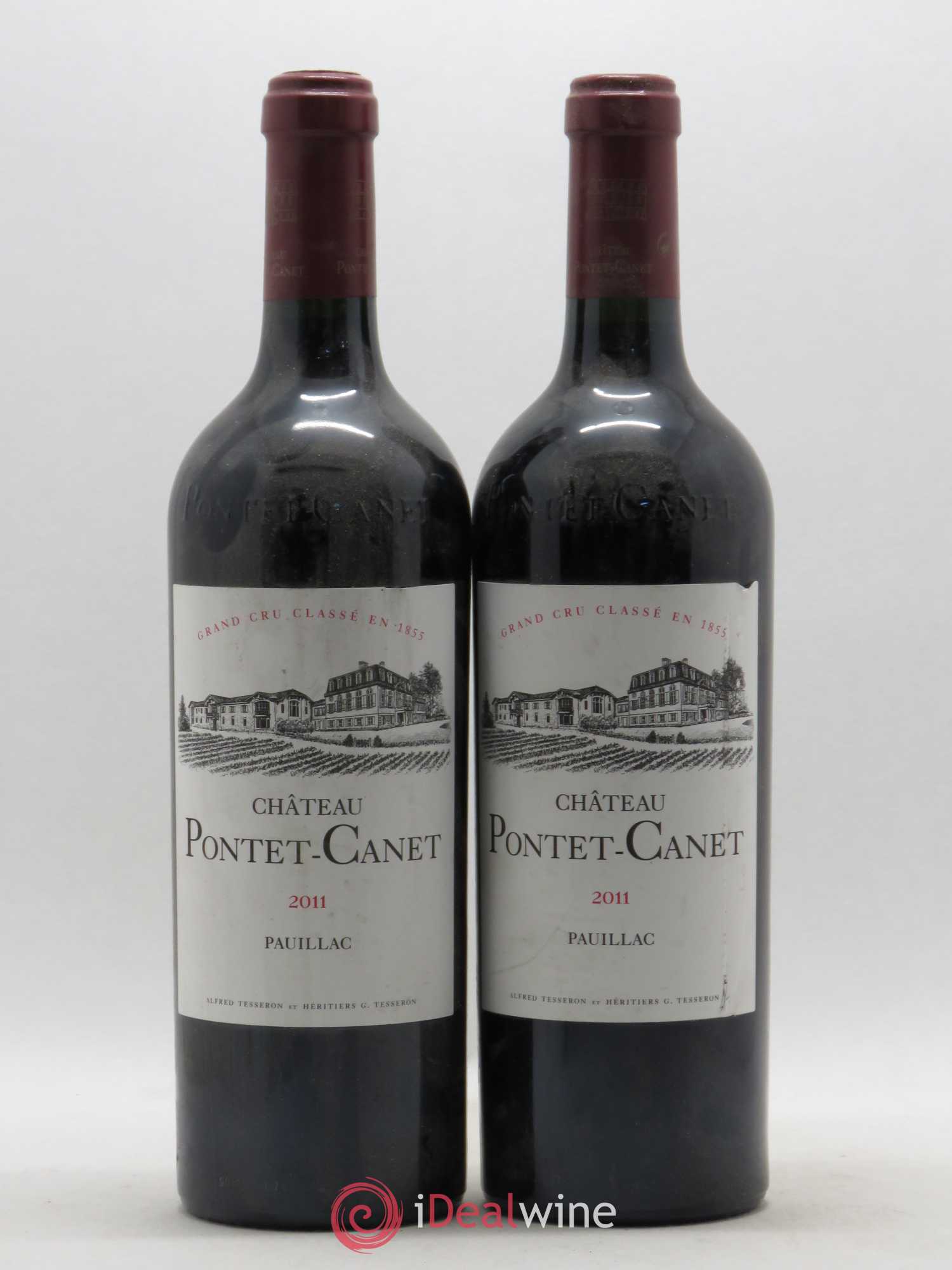 Château Pontet Canet 5ème Grand Cru Classé 2011 - Lot de 2 bouteilles - 0