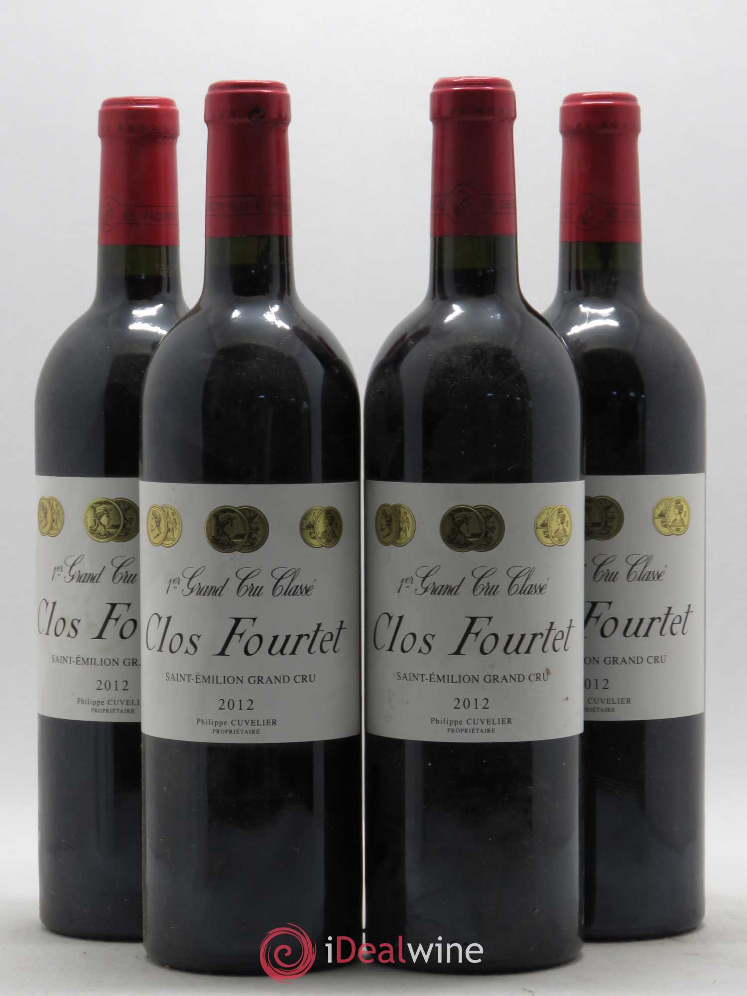 Clos Fourtet 1er Grand Cru Classé B 2012 - Lot de 4 bouteilles - 0