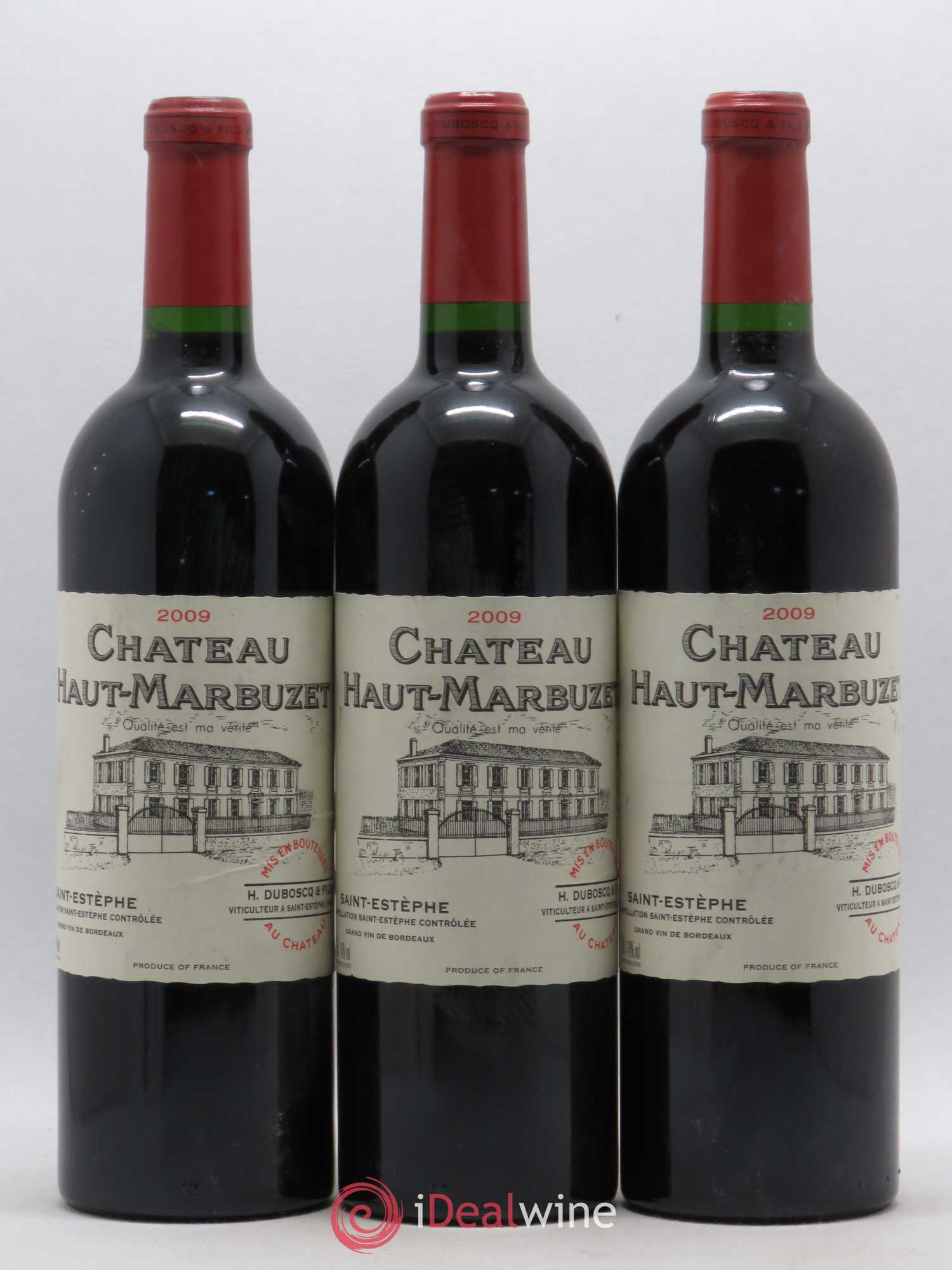 Château Haut Marbuzet 2009 - Lot de 3 bouteilles - 0