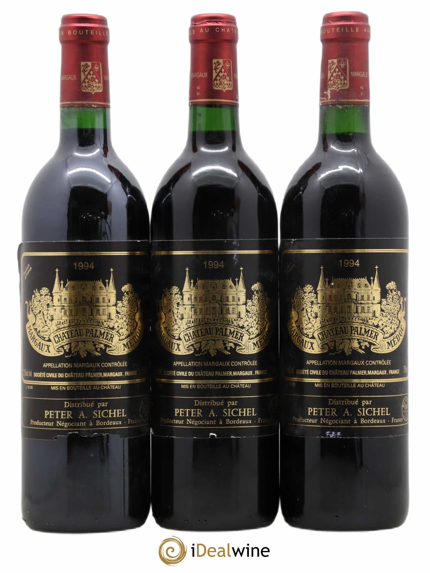 Château Palmer 3ème Grand Cru Classé 1994 - Lot de 3 bouteilles - 0