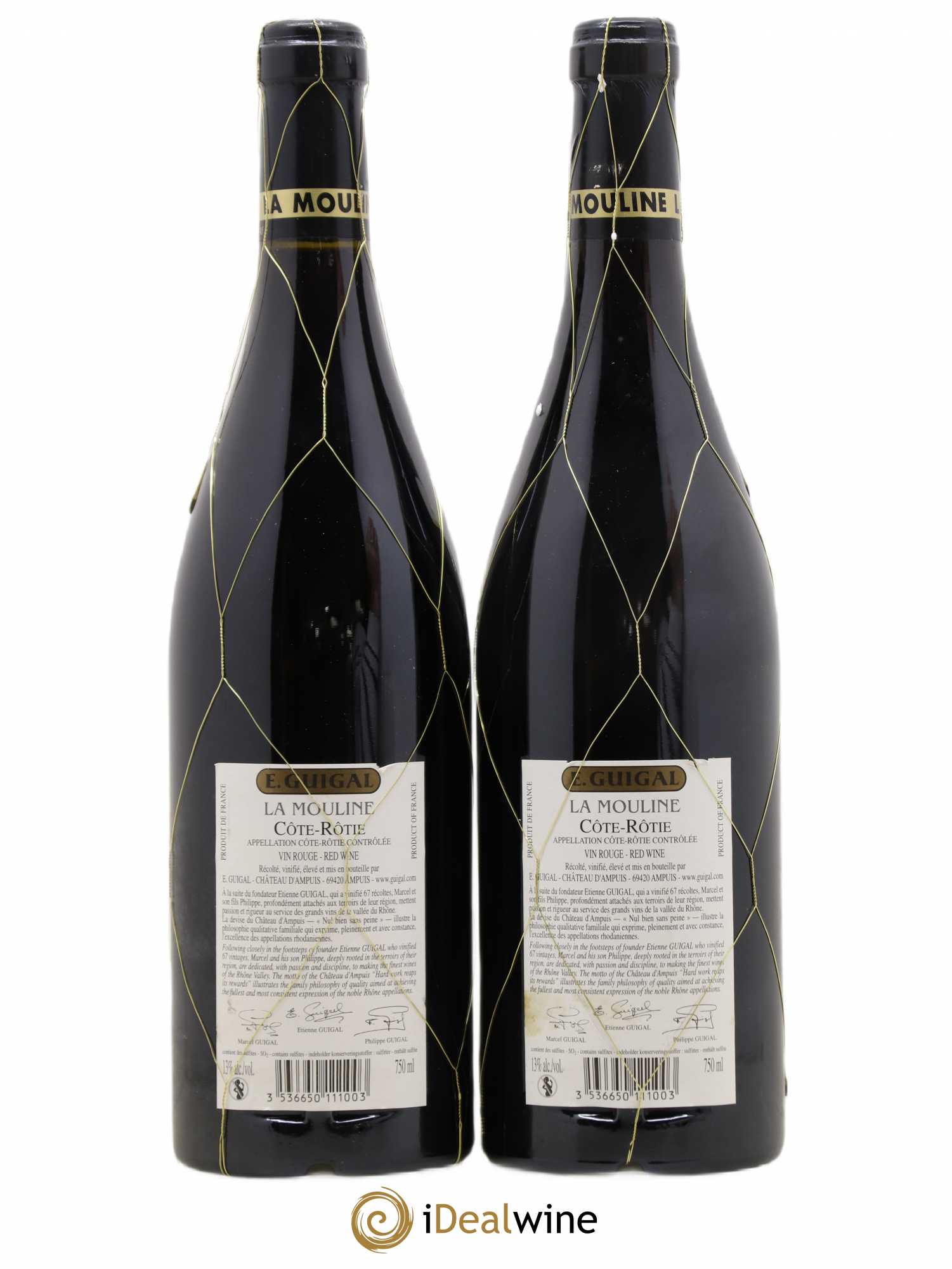 Côte-Rôtie La Mouline Guigal 2004 - Lot de 2 bouteilles - 1