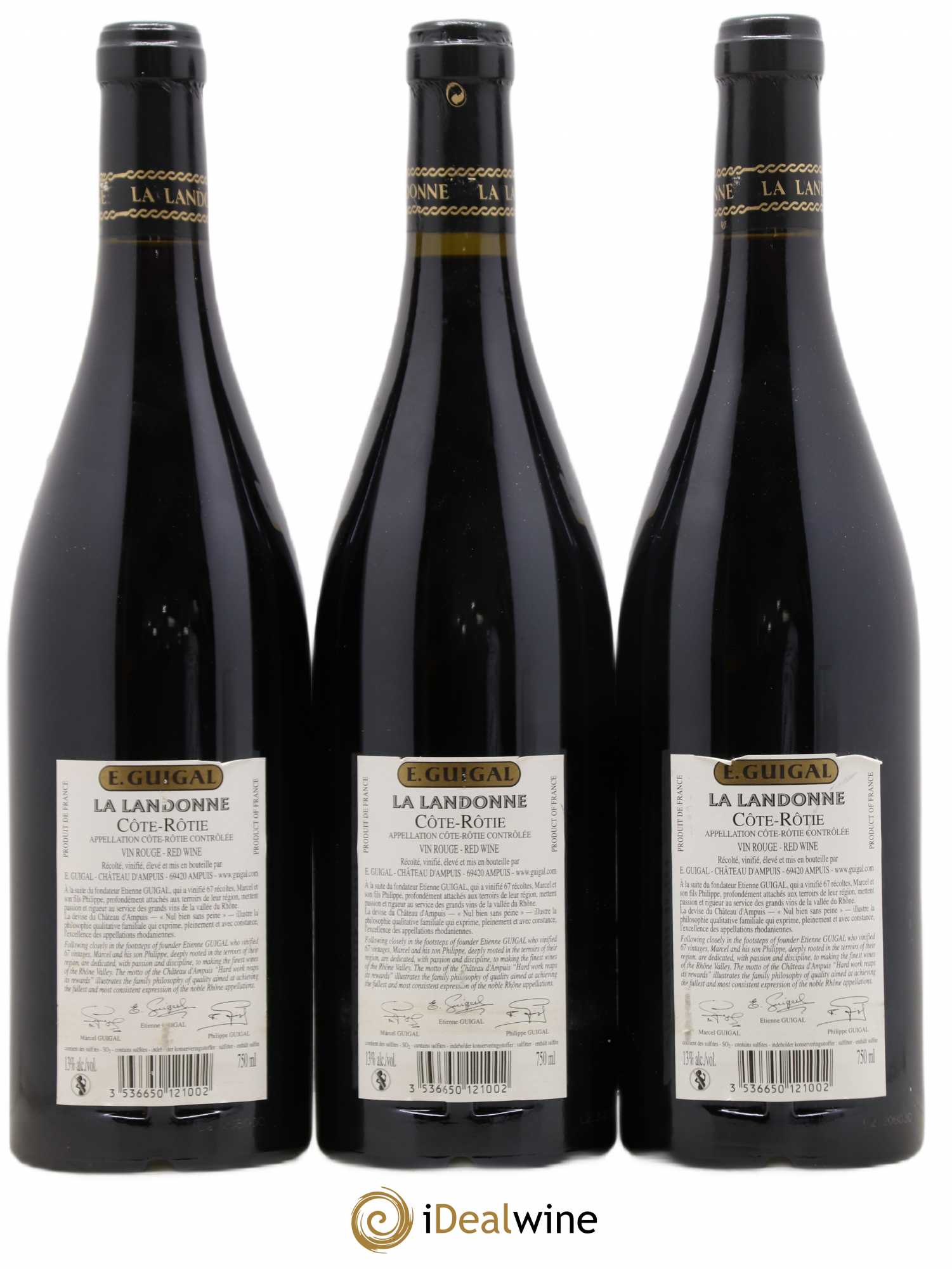 Côte-Rôtie La Landonne Guigal 2004 - Lot de 3 bouteilles - 1