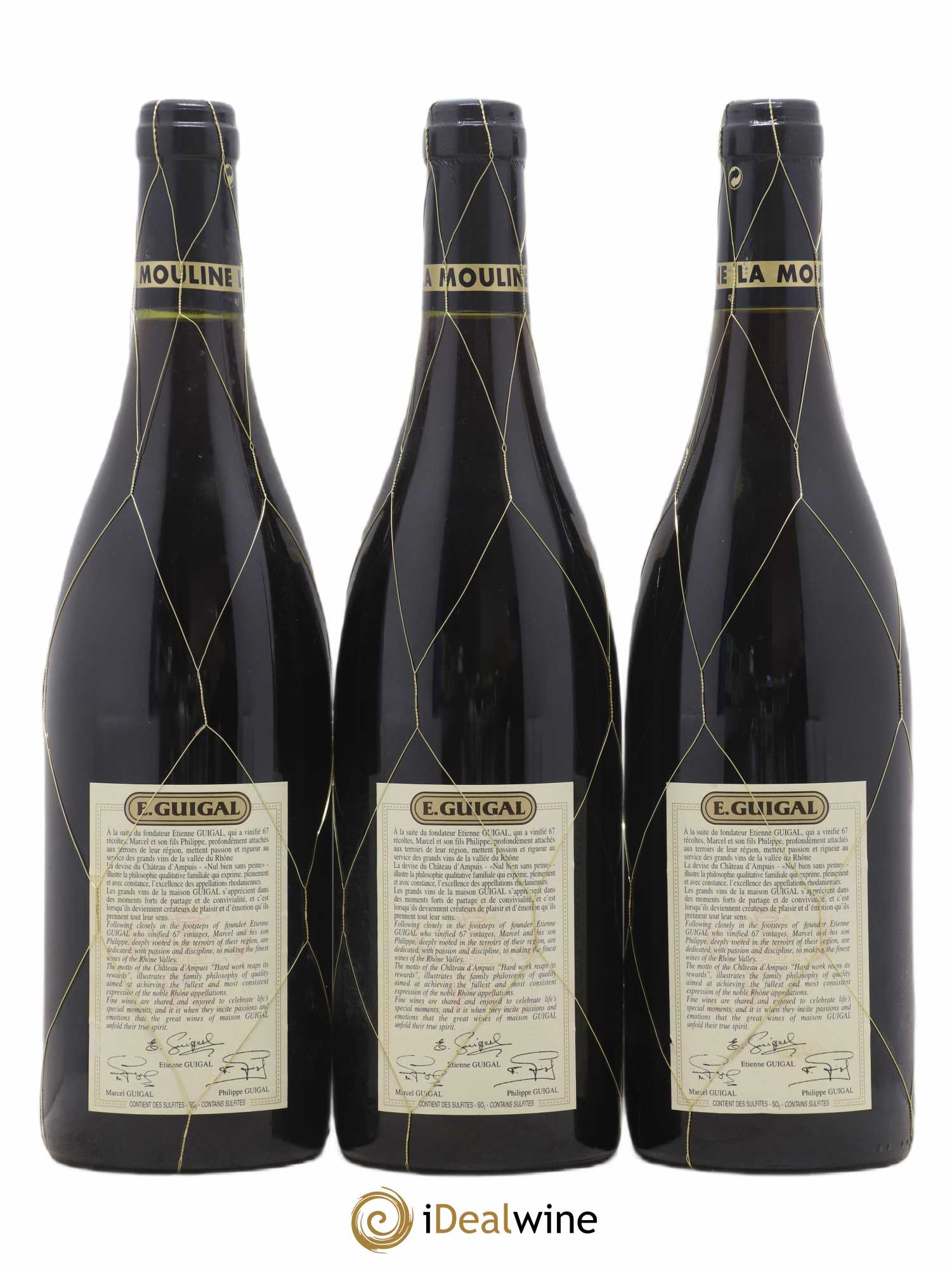 Côte-Rôtie La Mouline Guigal 2002 - Lot de 3 bouteilles - 1