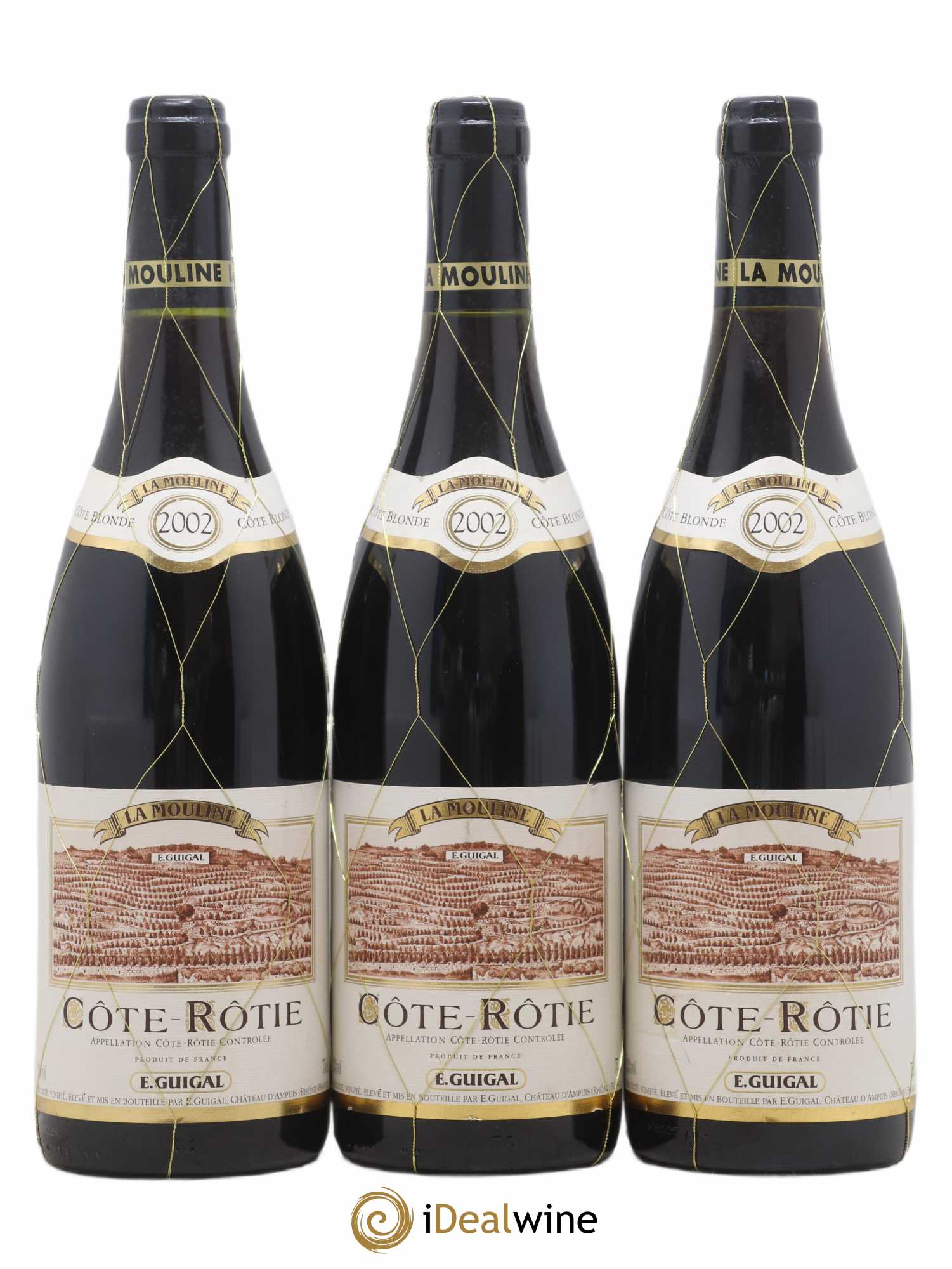 Côte-Rôtie La Mouline Guigal 2002 - Lot de 3 bouteilles - 0
