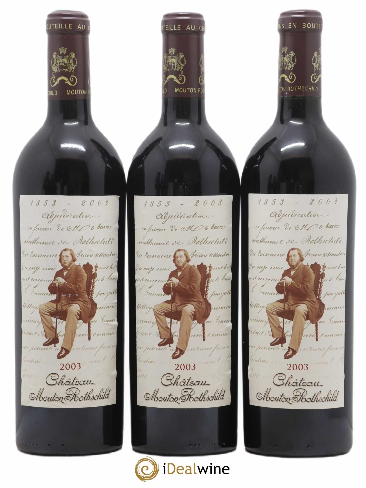 Château Mouton Rothschild 1er Grand Cru Classé 2003 - Lot de 6 bouteilles - 1