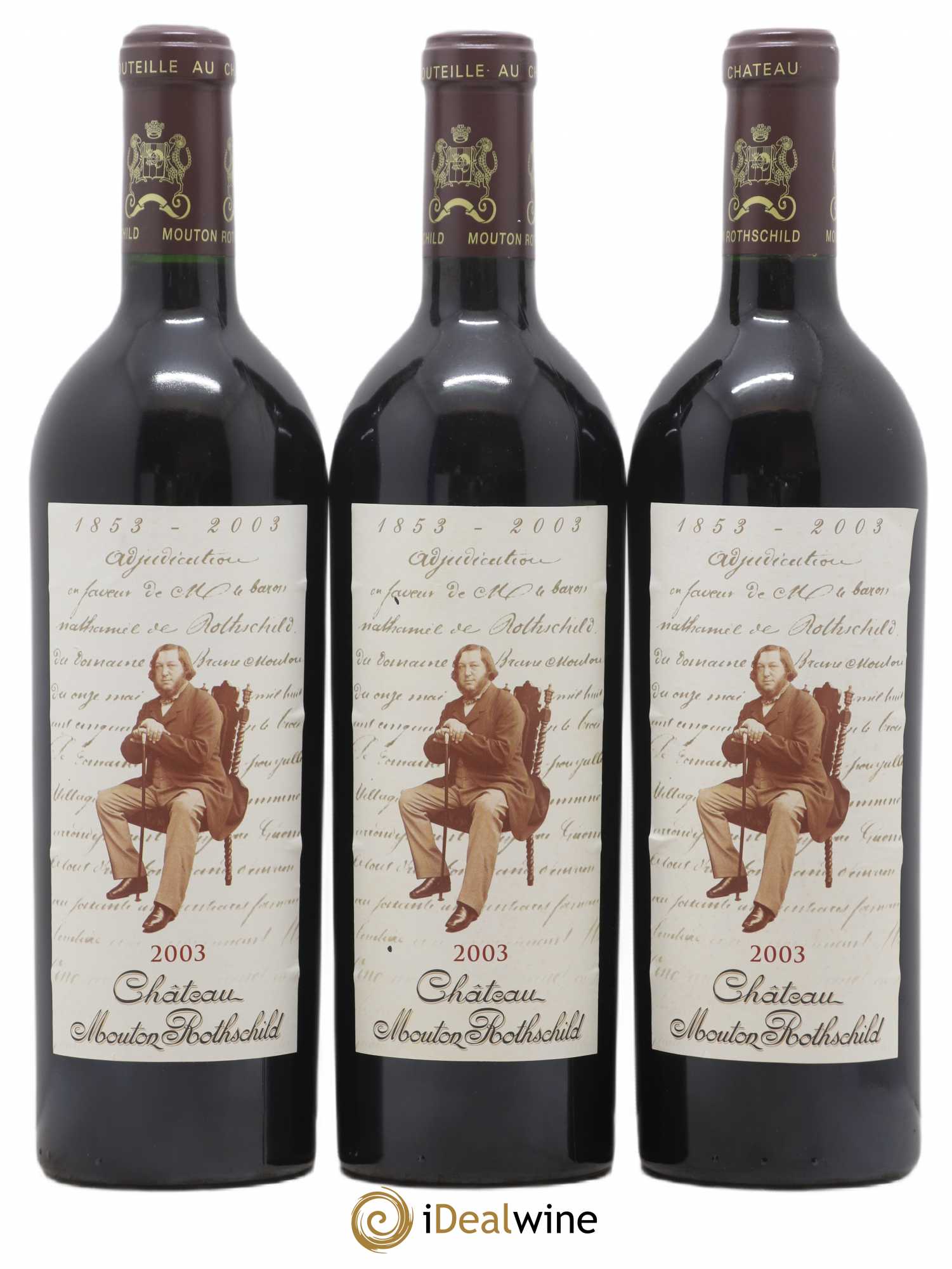 Château Mouton Rothschild 1er Grand Cru Classé 2003 - Lot de 6 bouteilles - 3