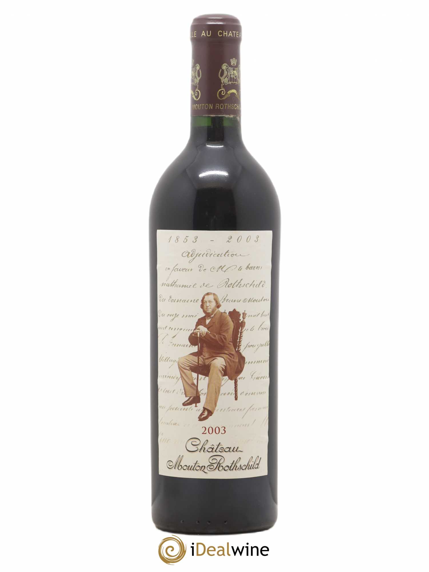 Château Mouton Rothschild 1er Grand Cru Classé 2003 - Lot de 1 bouteille - 0