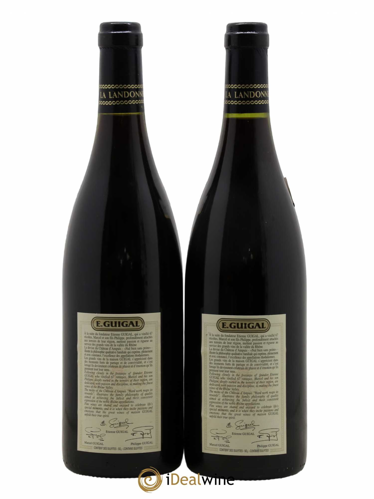 Côte-Rôtie La Landonne Guigal 2002 - Lot de 2 bouteilles - 1