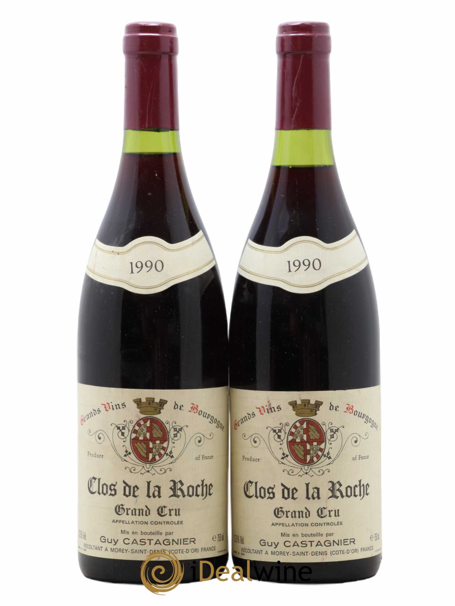 Clos de la Roche Grand Cru Castagnier (Domaine) 1990 - Lot de 2 bouteilles - 0