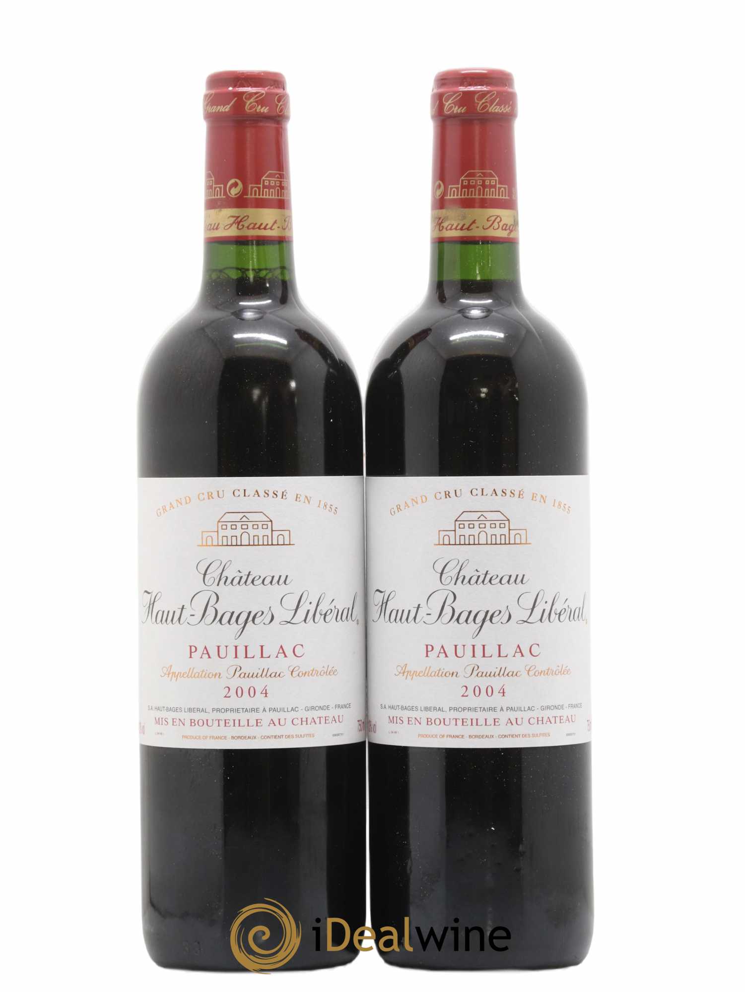 Château Haut Bages Libéral 5ème Grand Cru Classé 2004 - Lot de 2 bouteilles - 0