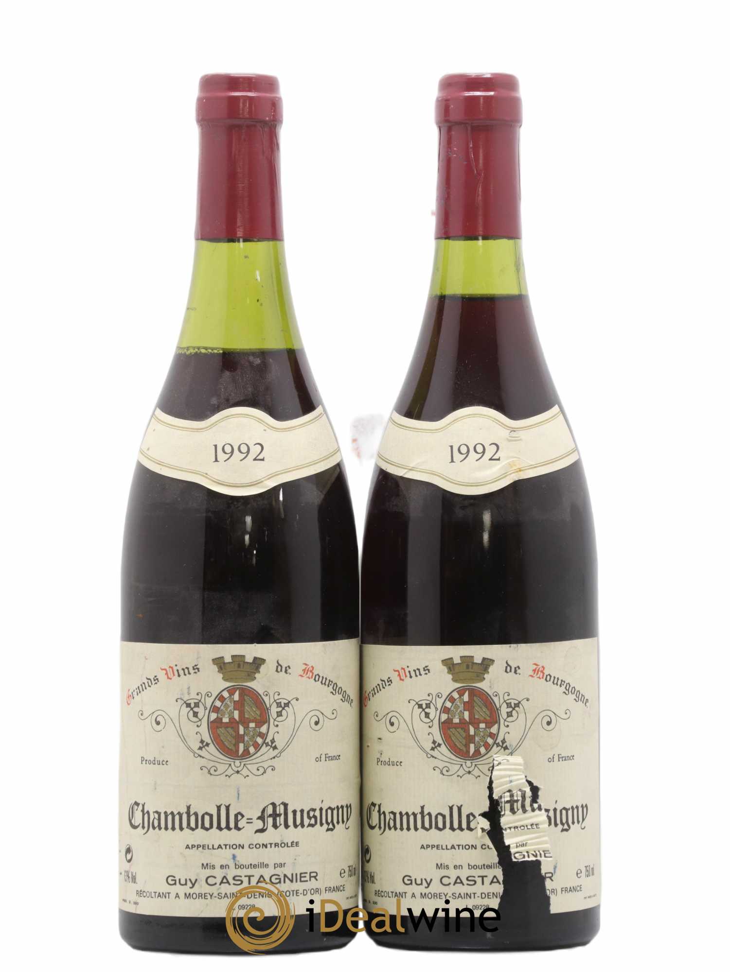 Chambolle-Musigny Castagnier (Domaine) 1992 - Lot de 2 bouteilles - 0