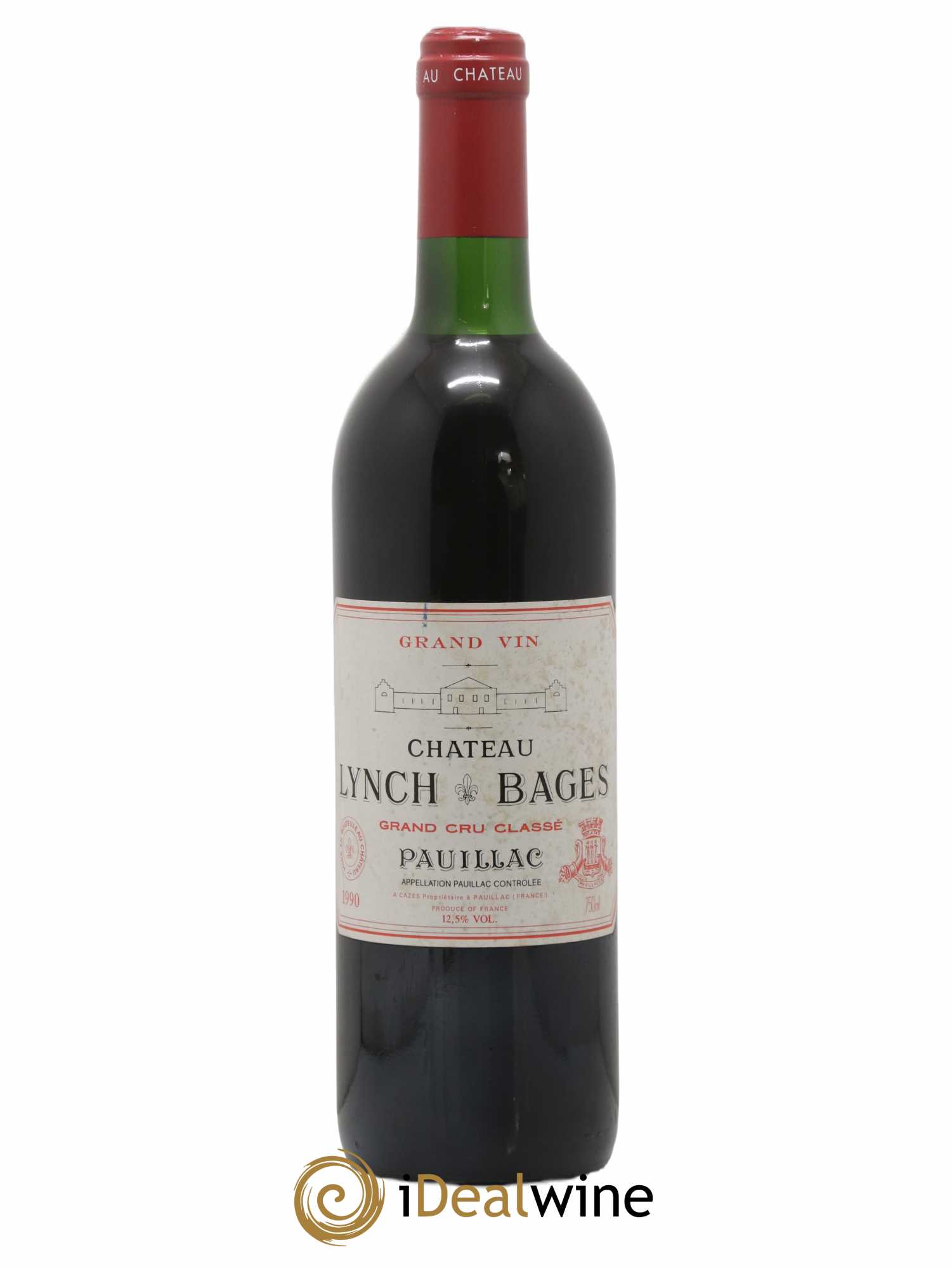Château Lynch Bages 5ème Grand Cru Classé 1990 - Lot de 1 bouteille - 0