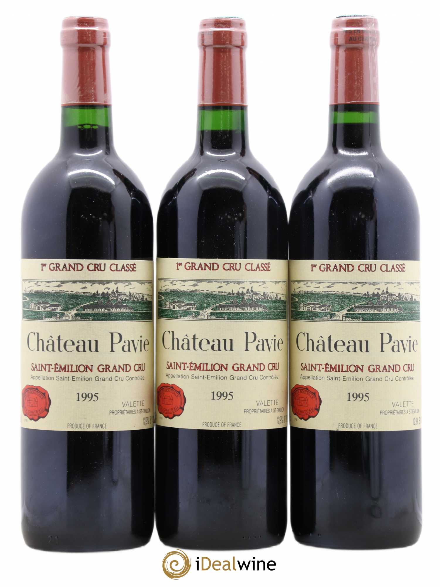 Château Pavie 1er Grand Cru Classé A 1995 - Lot de 3 bouteilles - 0