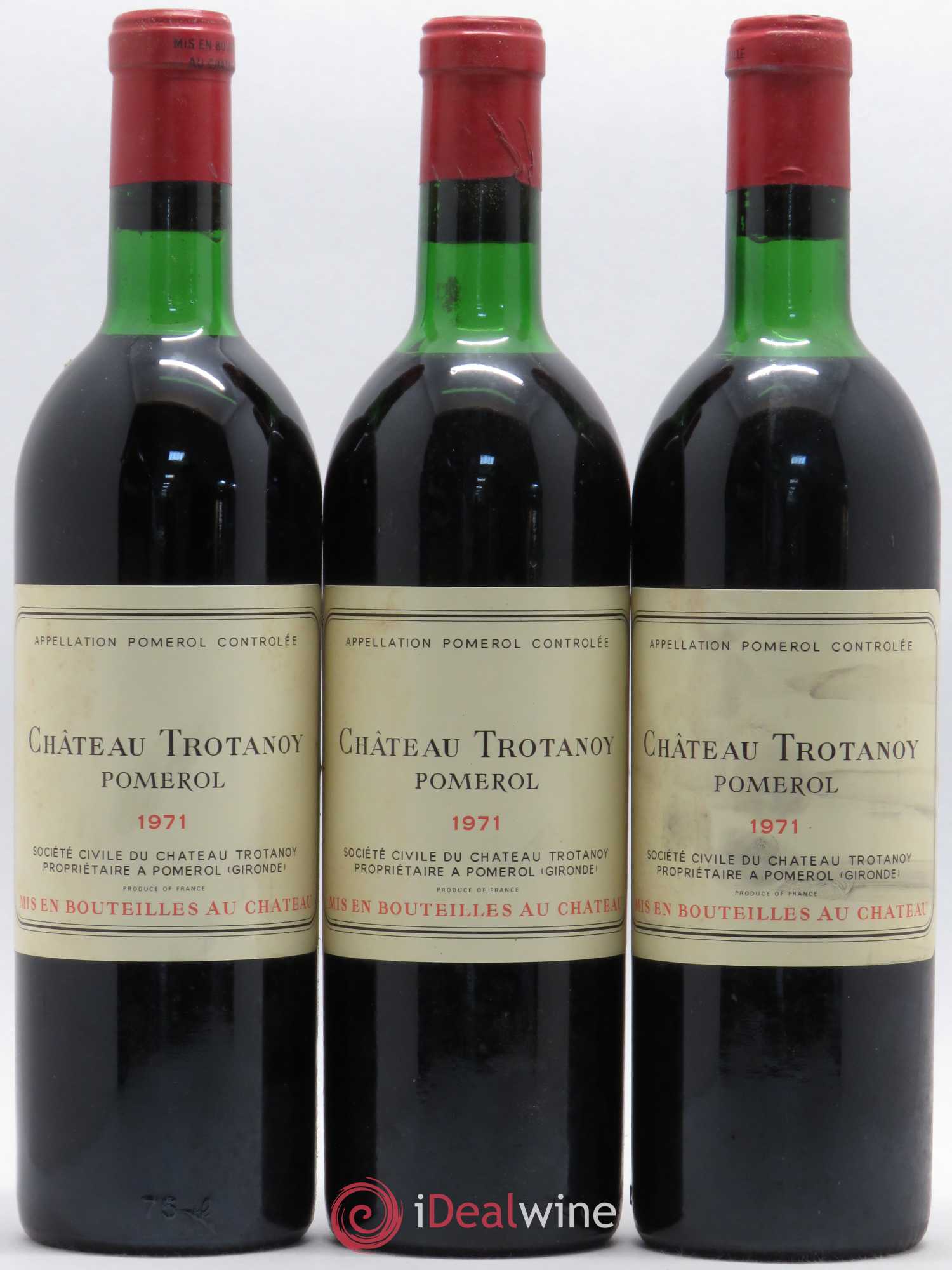 Château Trotanoy 1971 - Lot de 12 bouteilles - 1