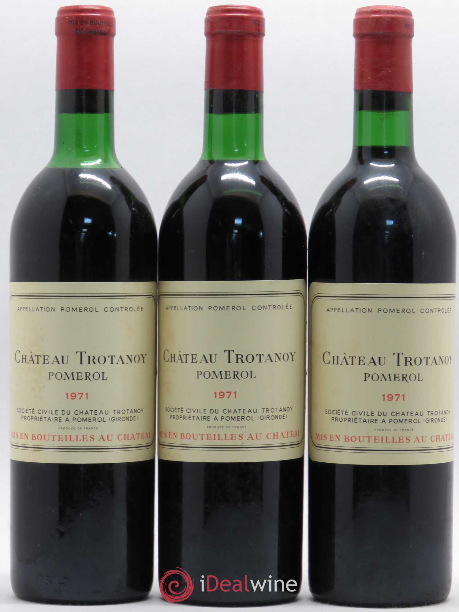 Château Trotanoy 1971 - Lot de 12 bouteilles - 2