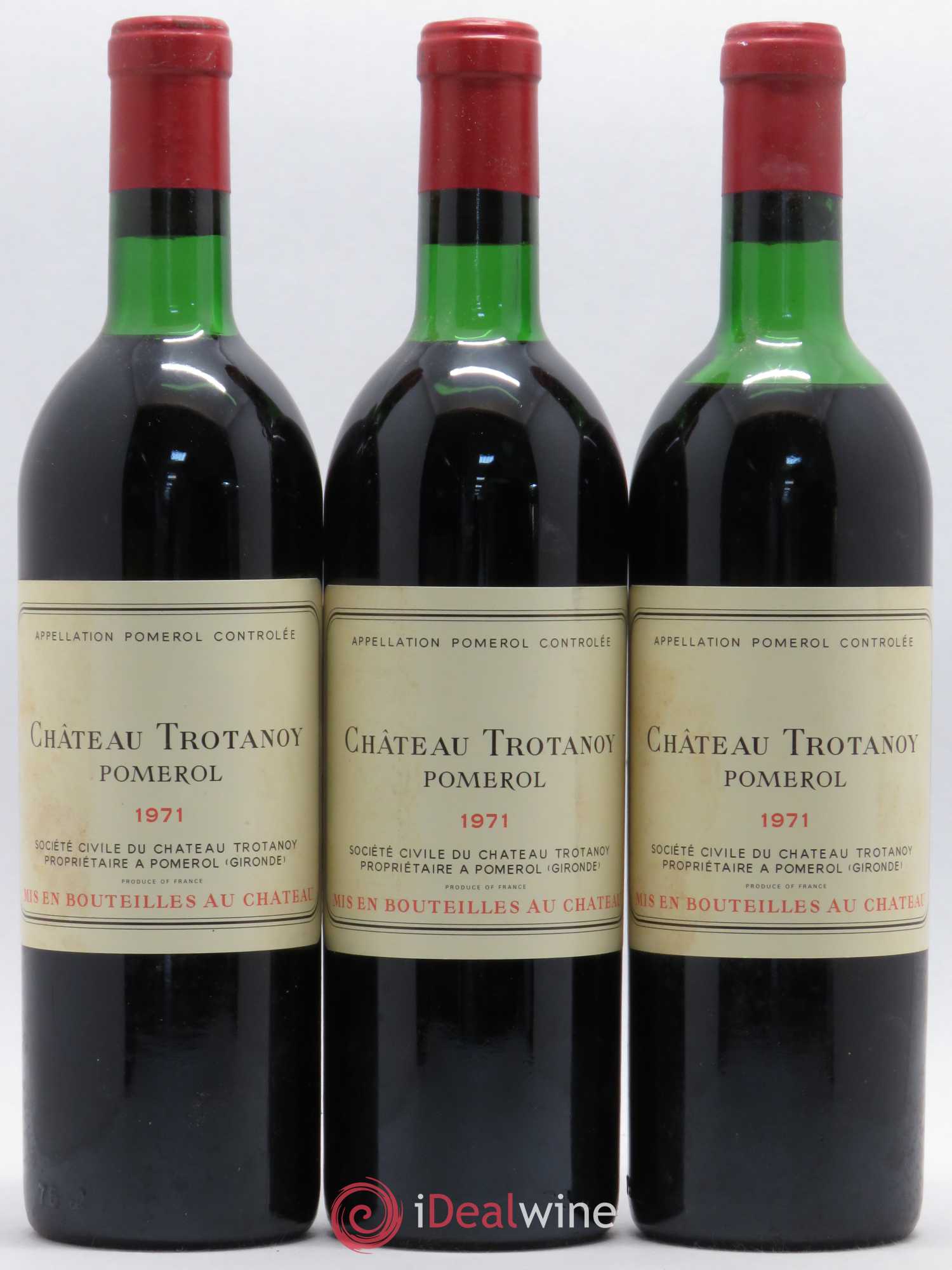 Château Trotanoy 1971 - Lot de 12 bouteilles - 3