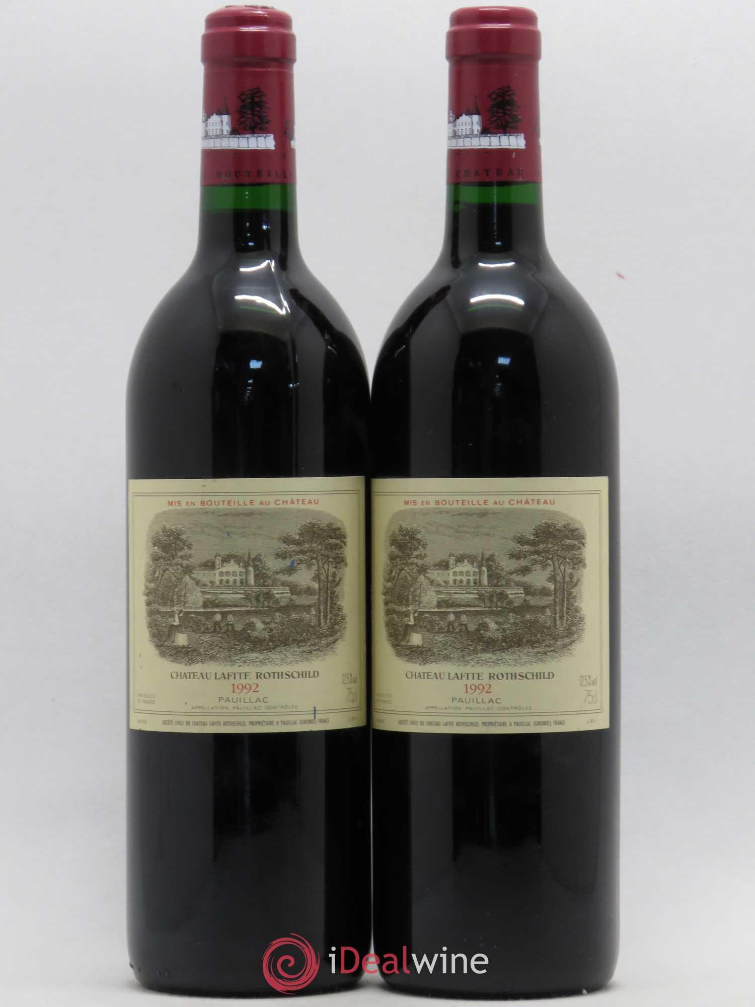 Château Lafite Rothschild 1er Grand Cru Classé 1992 - Lot de 2 bouteilles - 0