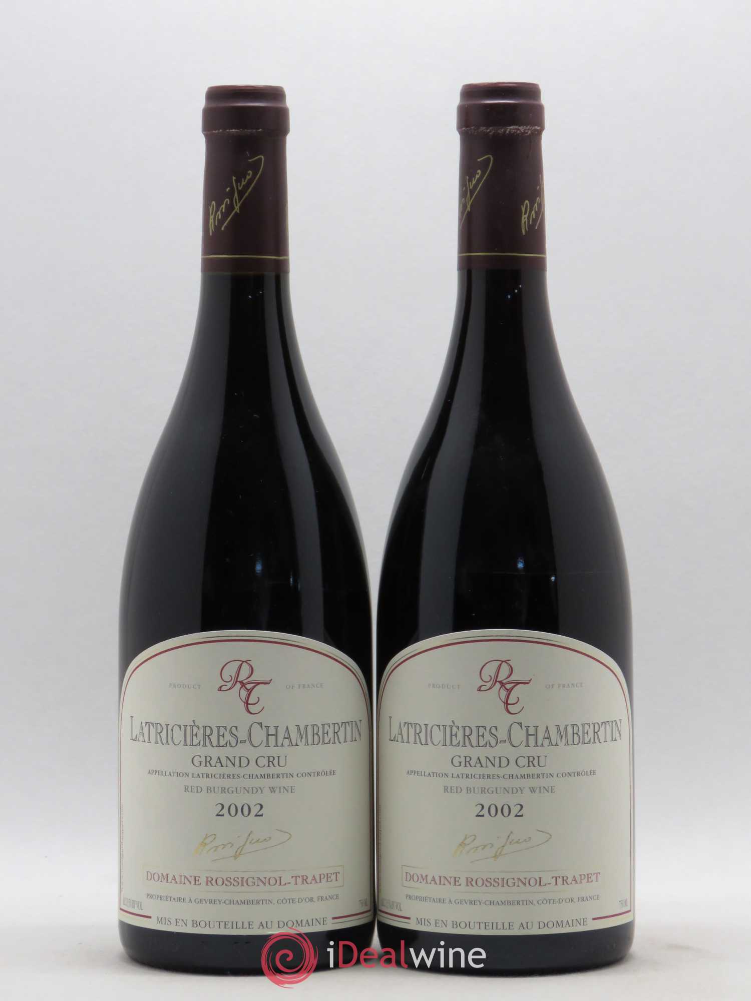 Latricières-Chambertin Grand Cru Rossignol-Trapet (Domaine) 2002 - Lot de 2 bouteilles - 0