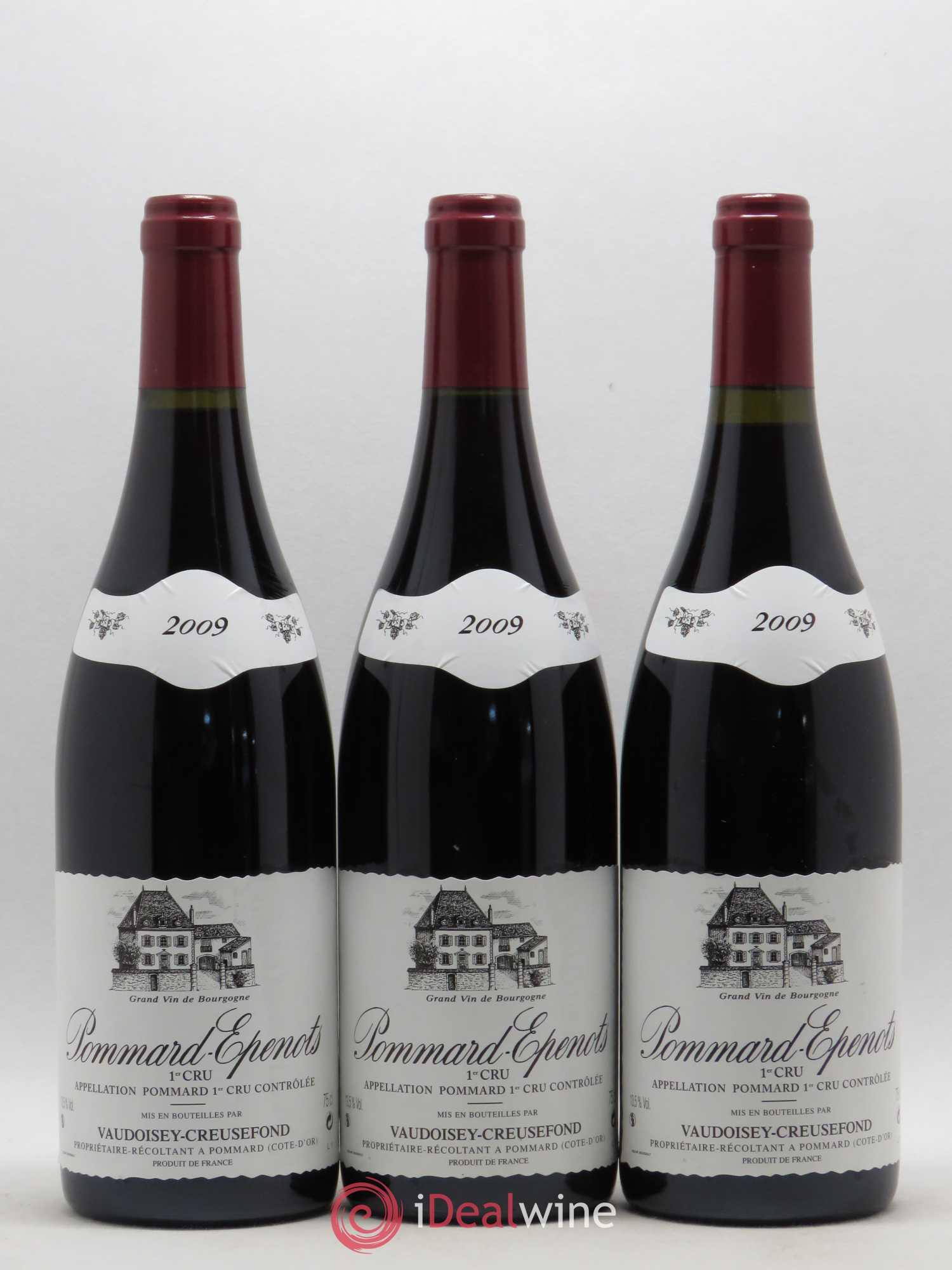 Pommard 1er Cru Epenots Vaudoisey Creusefond 2009 - Posten von 3 Flaschen - 0