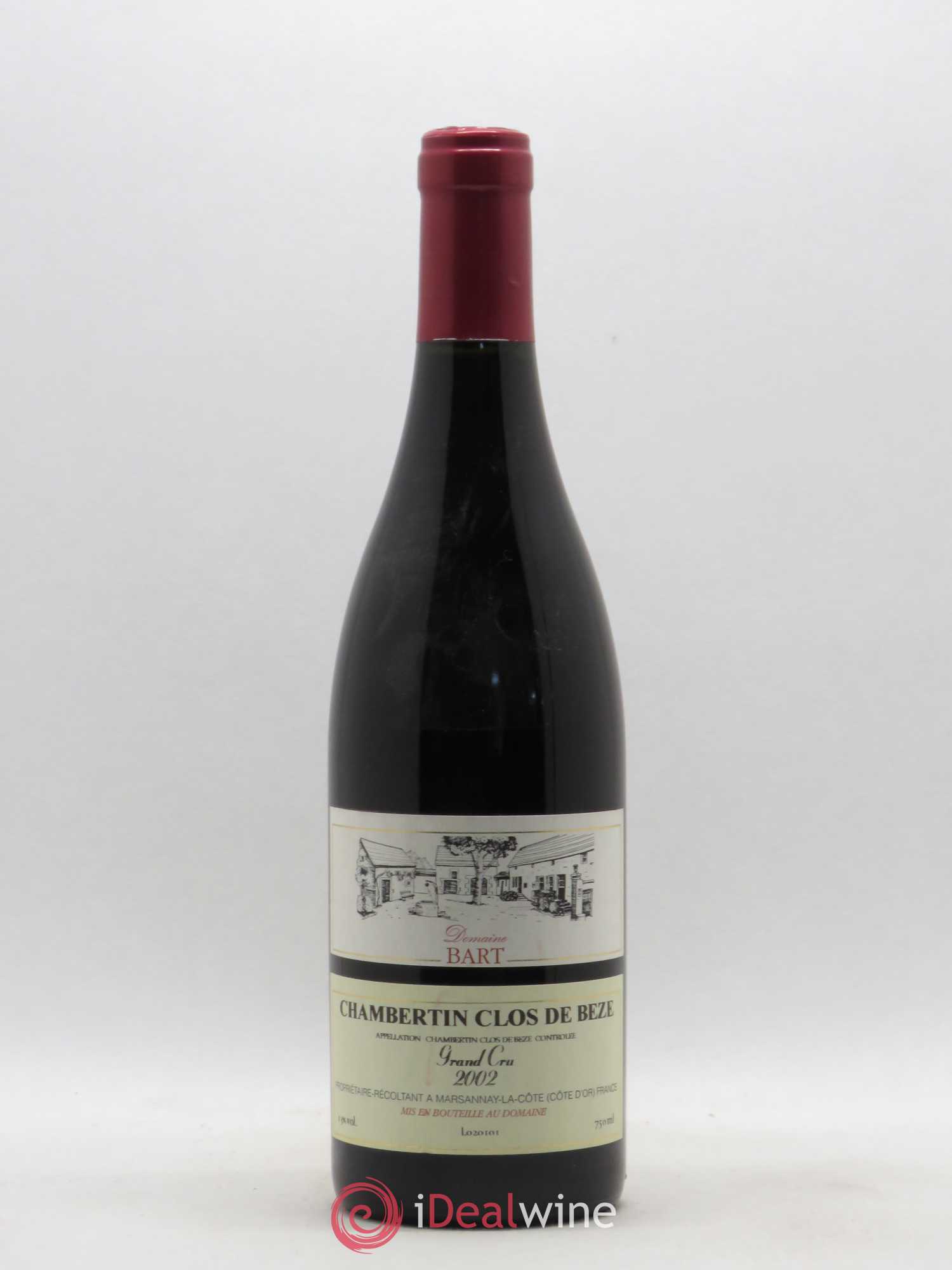 Chambertin Clos de Bèze Grand Cru Domaine Bart 2002 - Posten von 1 Flasche - 0