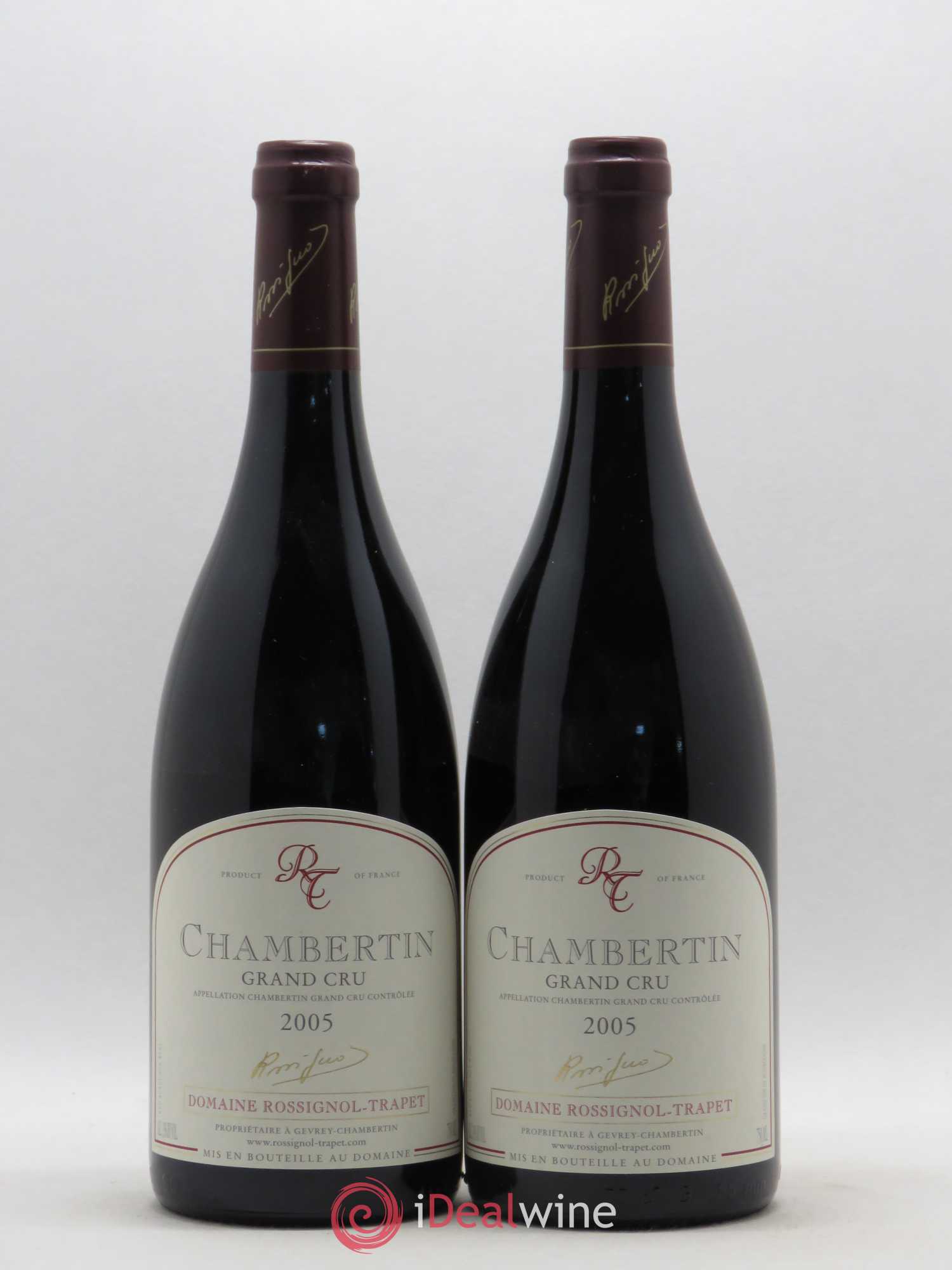 Chambertin Grand Cru Rossignol-Trapet (Domaine) 2005 - Lot de 2 bouteilles - 0