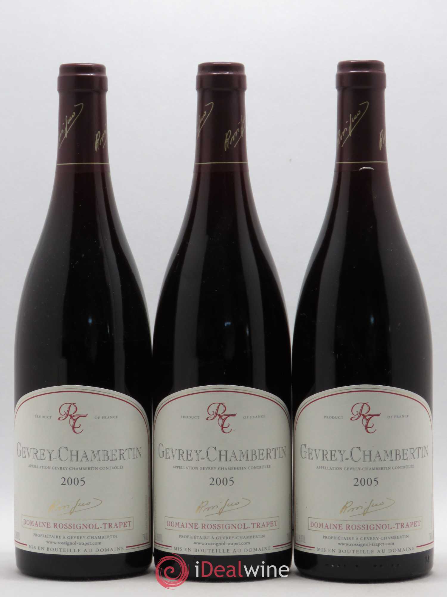 Gevrey-Chambertin Domaine Rossignol Trapet 2005 - Posten von 3 Flaschen - 0