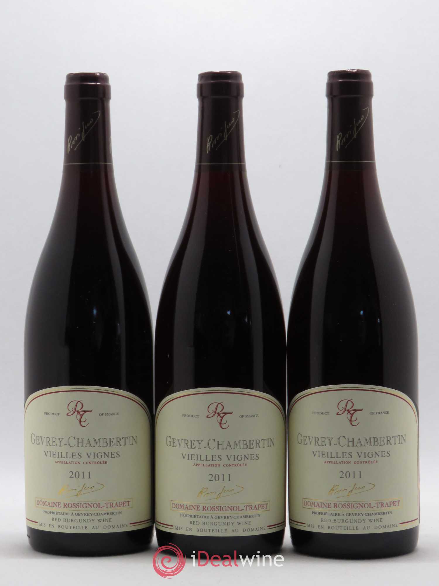 Gevrey-Chambertin Vieilles vignes Rossignol-Trapet (Domaine) 2011 - Lot de 3 bouteilles - 0
