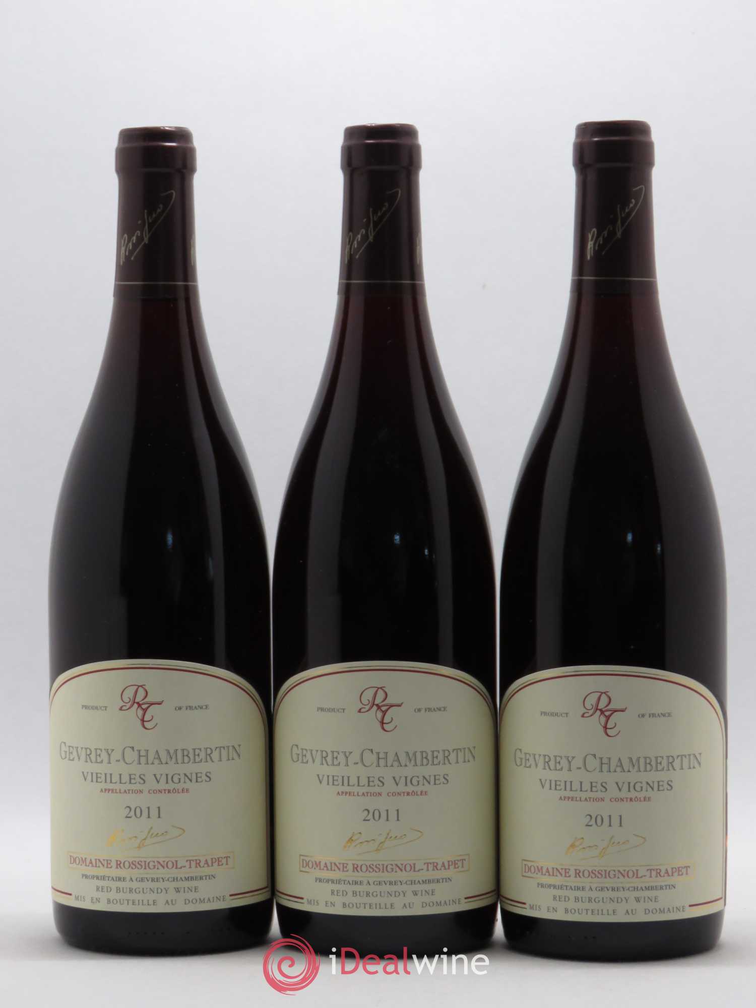 Gevrey-Chambertin Vieilles vignes Rossignol-Trapet (Domaine) 2011 - Lot de 3 bouteilles - 0