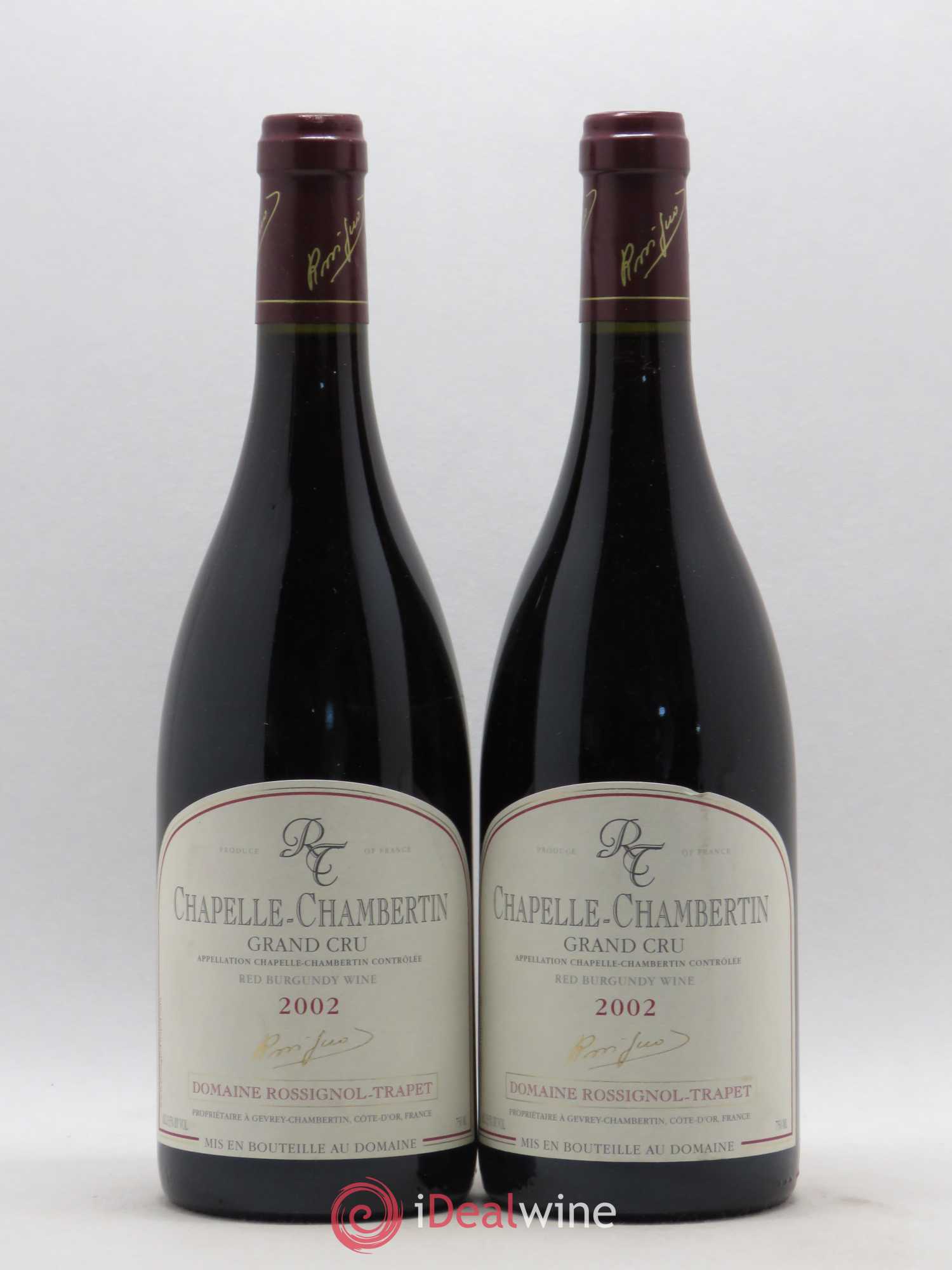 Chapelle-Chambertin Grand Cru Rossignol-Trapet (Domaine) 2002 - Lot de 2 bouteilles - 0