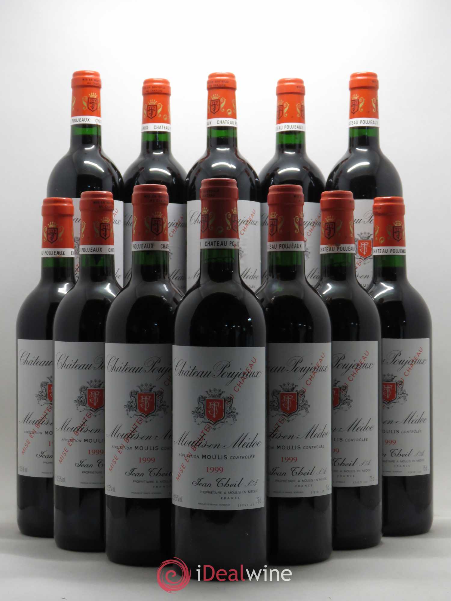 Château Poujeaux 1999 - Lot de 12 bouteilles - 0