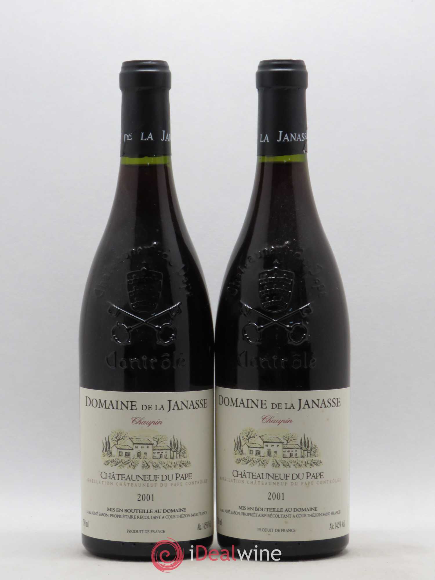 Châteauneuf-du-Pape Cuvée Chaupin La Janasse (Domaine de) 2001 - Lot de 2 bouteilles - 0