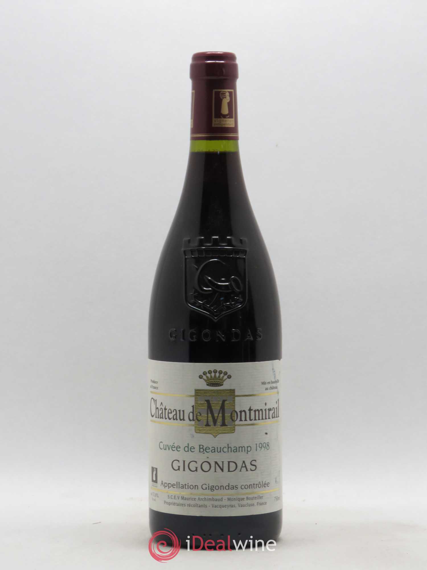 Gigondas Cuvée De Beauchamp Château De Montmirail 1998 - Posten von 1 Flasche - 0