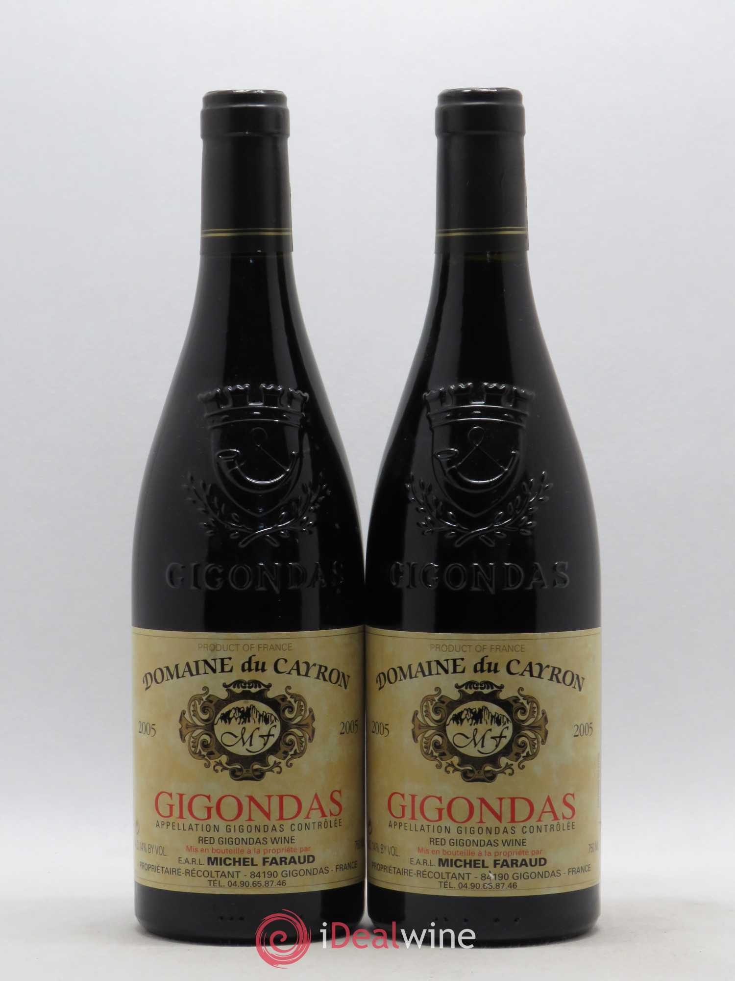 Gigondas Domaine Du Cayron 2005 - Lot de 2 bouteilles - 0
