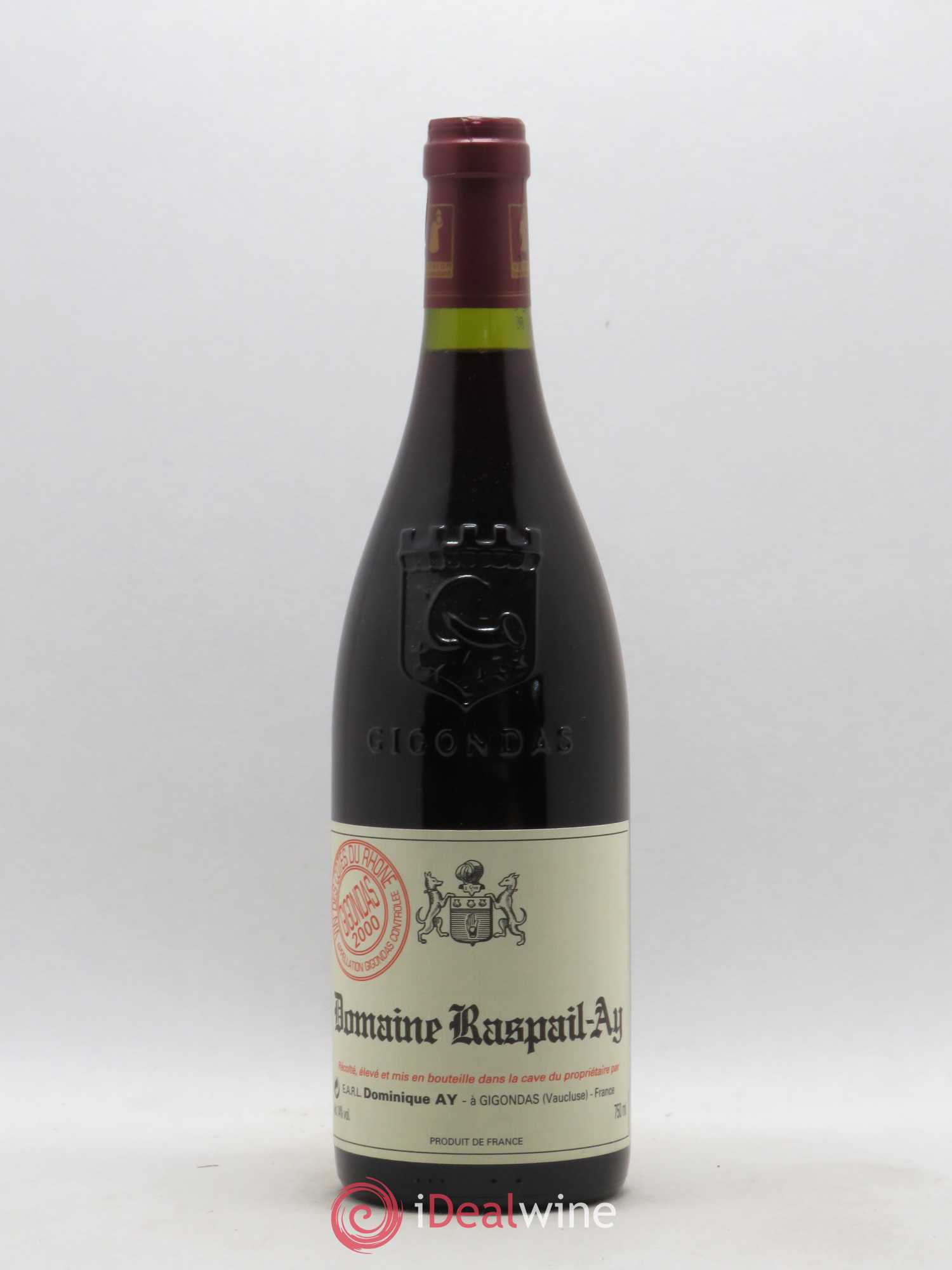 Gigondas Domaine Raspail Ay 2000 - Lot de 1 bouteille - 0