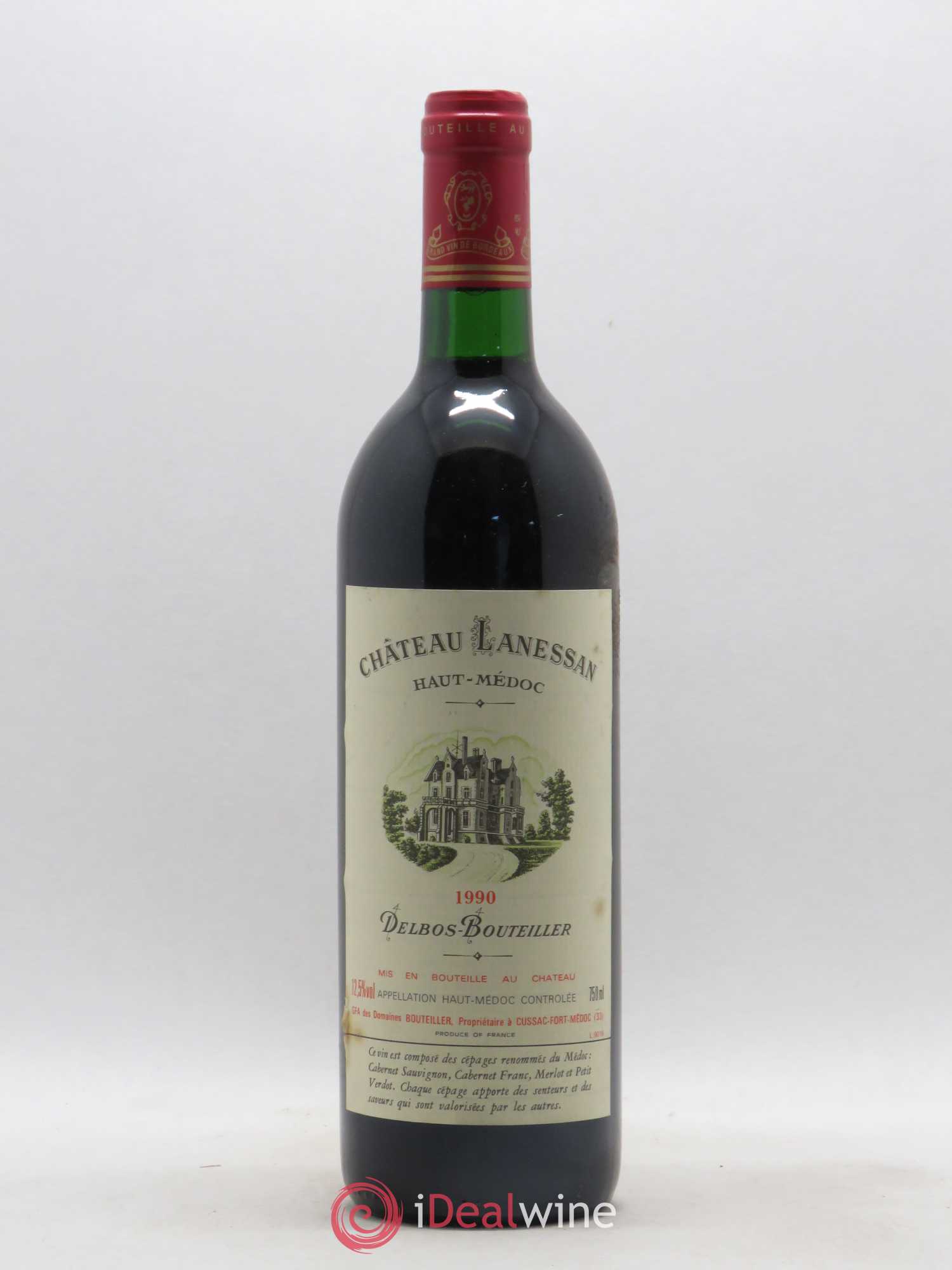 Château Lanessan Cru Bourgeois 1990 - Lot de 1 bouteille - 0