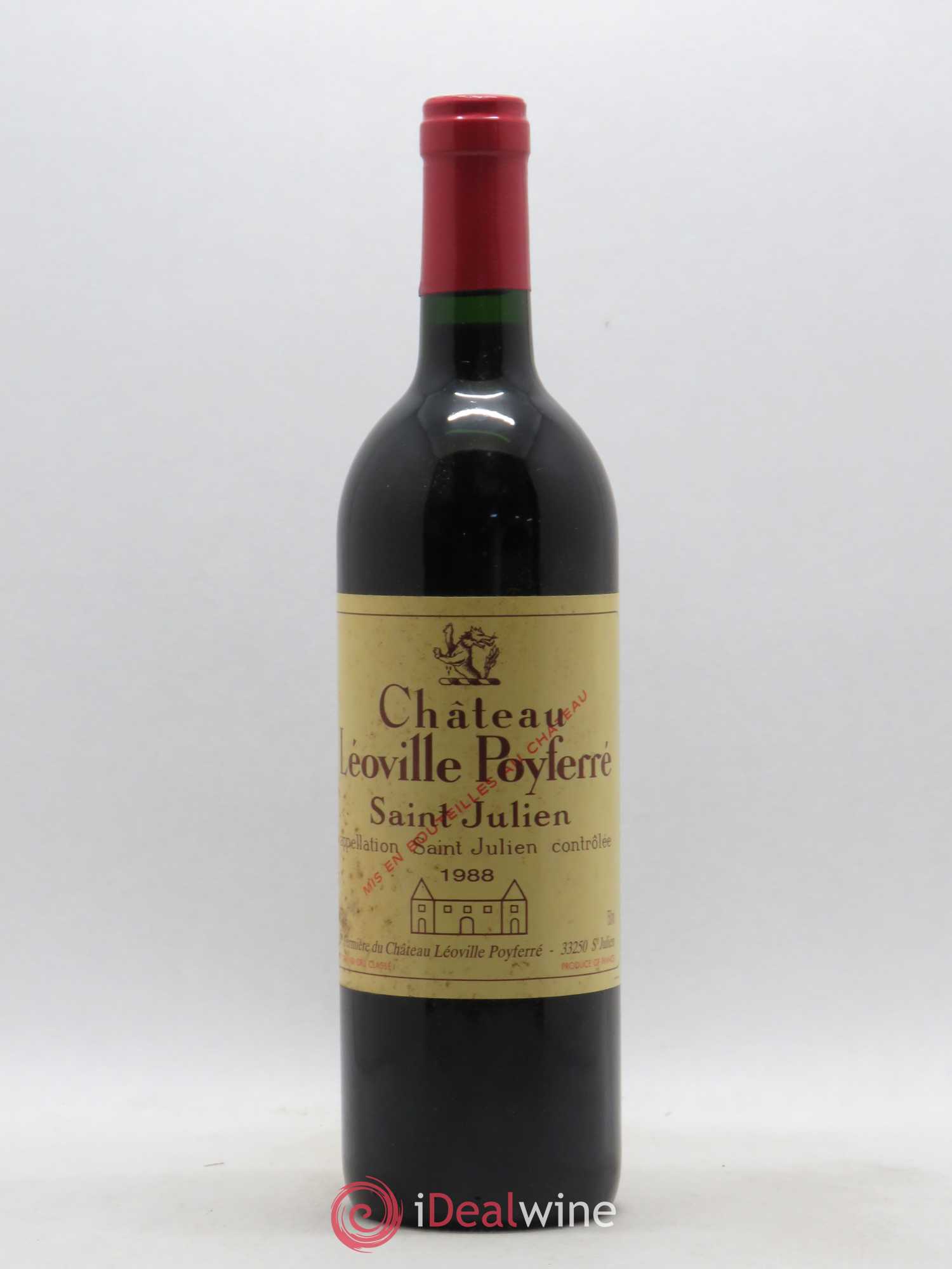 Château Léoville Poyferré 2ème Grand Cru Classé 1988 - Lot de 1 bouteille - 0