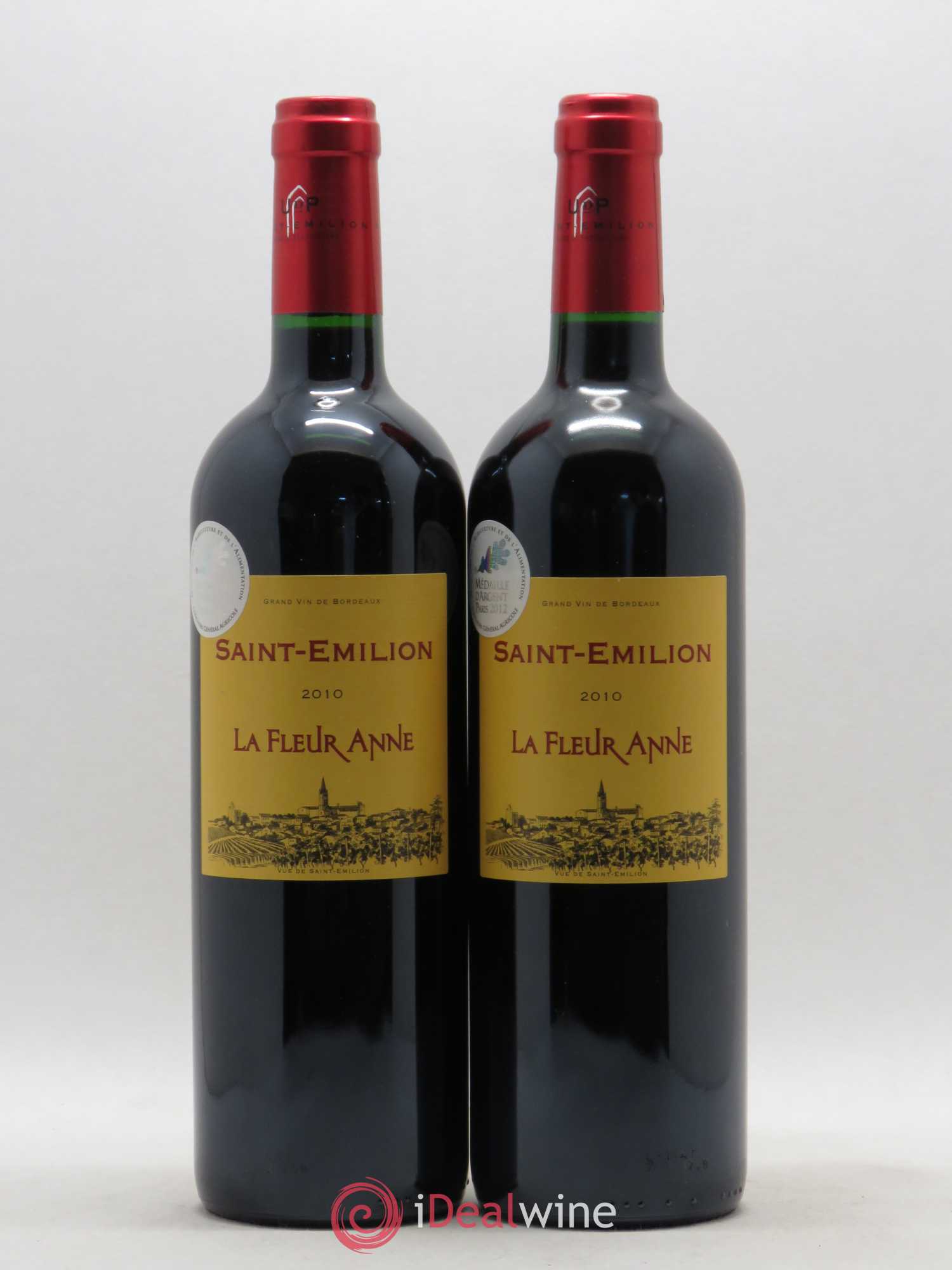 Saint-Émilion La Fleur Anne 2010 - Lotto di 2 bottiglie - 0