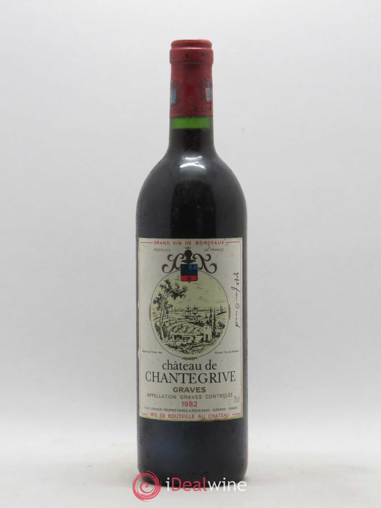 Château de Chantegrive 1982 - Lot de 1 bouteille - 0