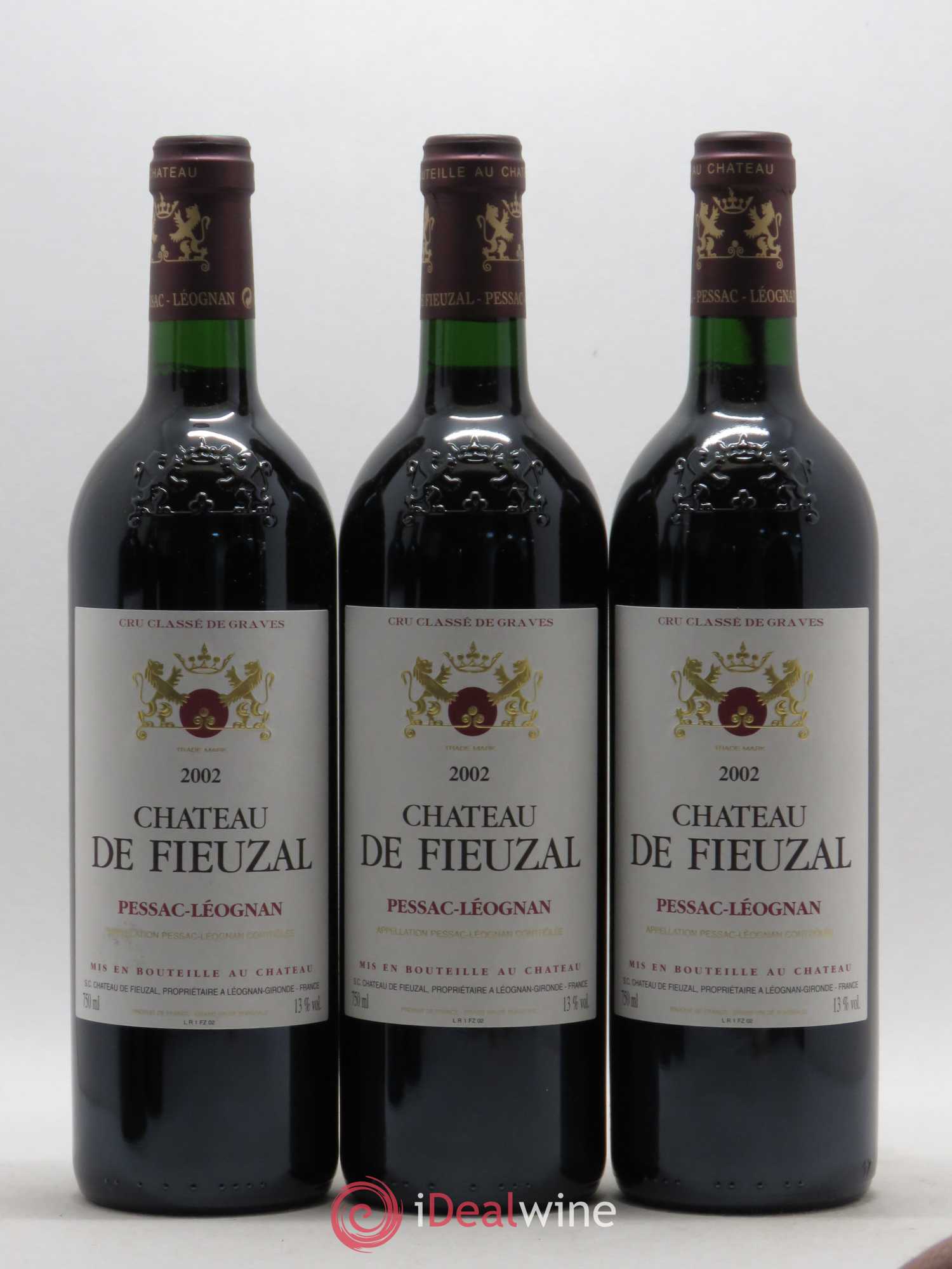 Château de Fieuzal Cru Classé de Graves 2002 - Lot de 5 bouteilles - 1