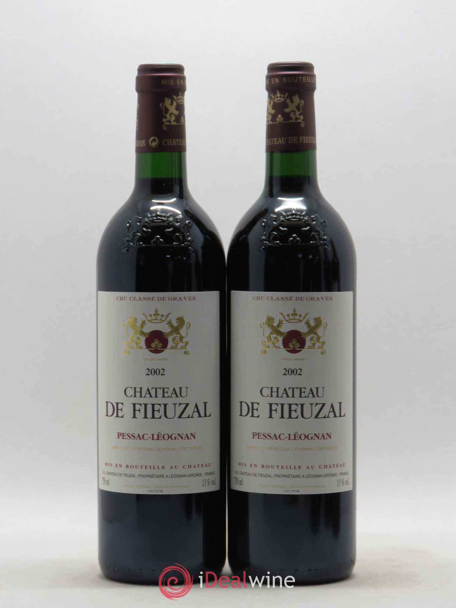 Château de Fieuzal Cru Classé de Graves 2002 - Lot de 5 bouteilles - 2