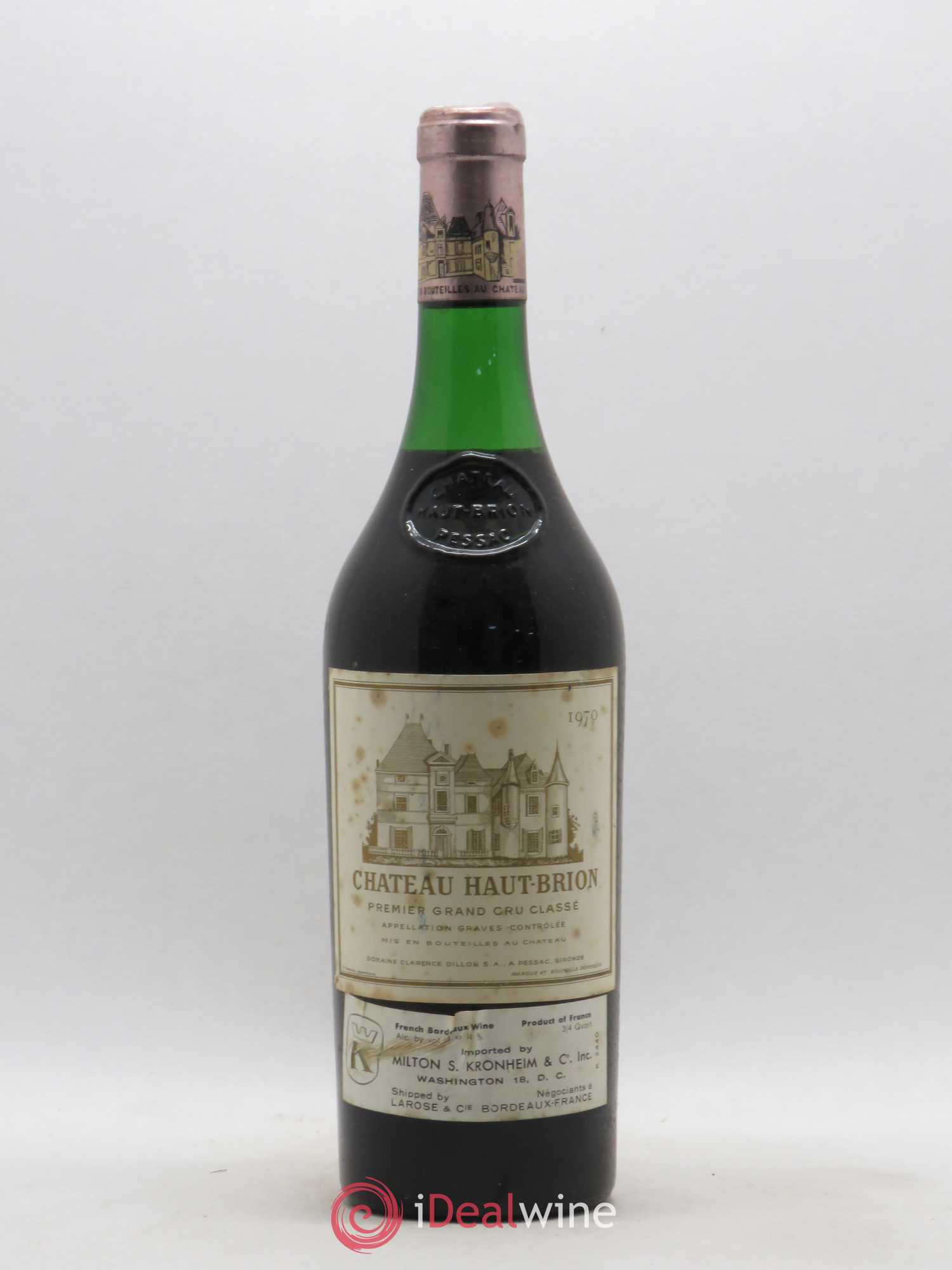 Château Haut Brion 1er Grand Cru Classé 1970 - Lot de 1 bouteille - 0