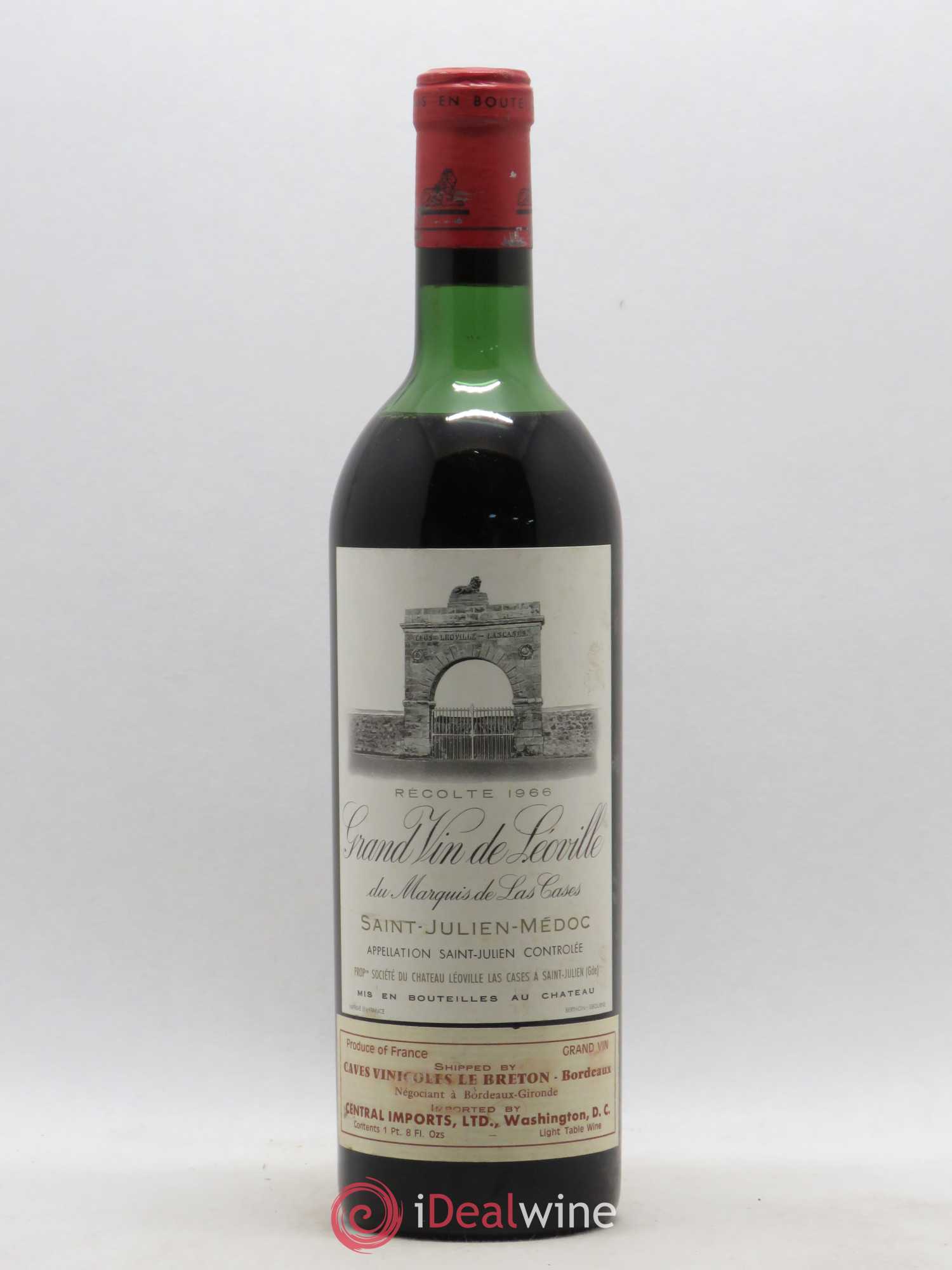 Château Léoville Las Cases 2ème Grand Cru Classé 1966 - Lot de 1 bouteille - 0