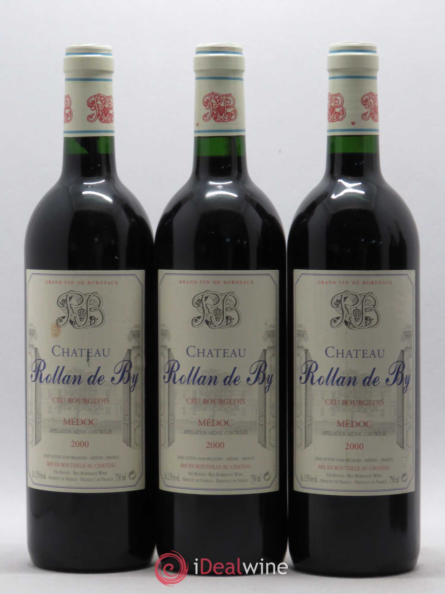 Château Rollan de By Cru Bourgeois 2000 - Lot de 5 bouteilles - 1